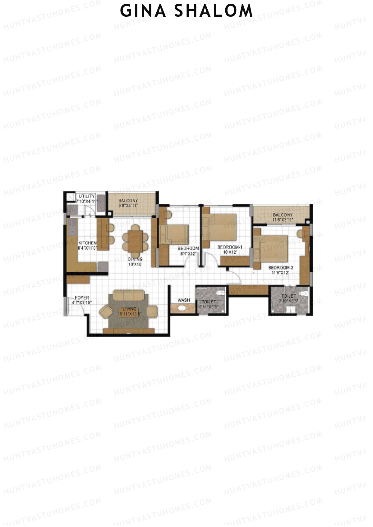Gina Shalom Block D Unit 3 Floor Plan