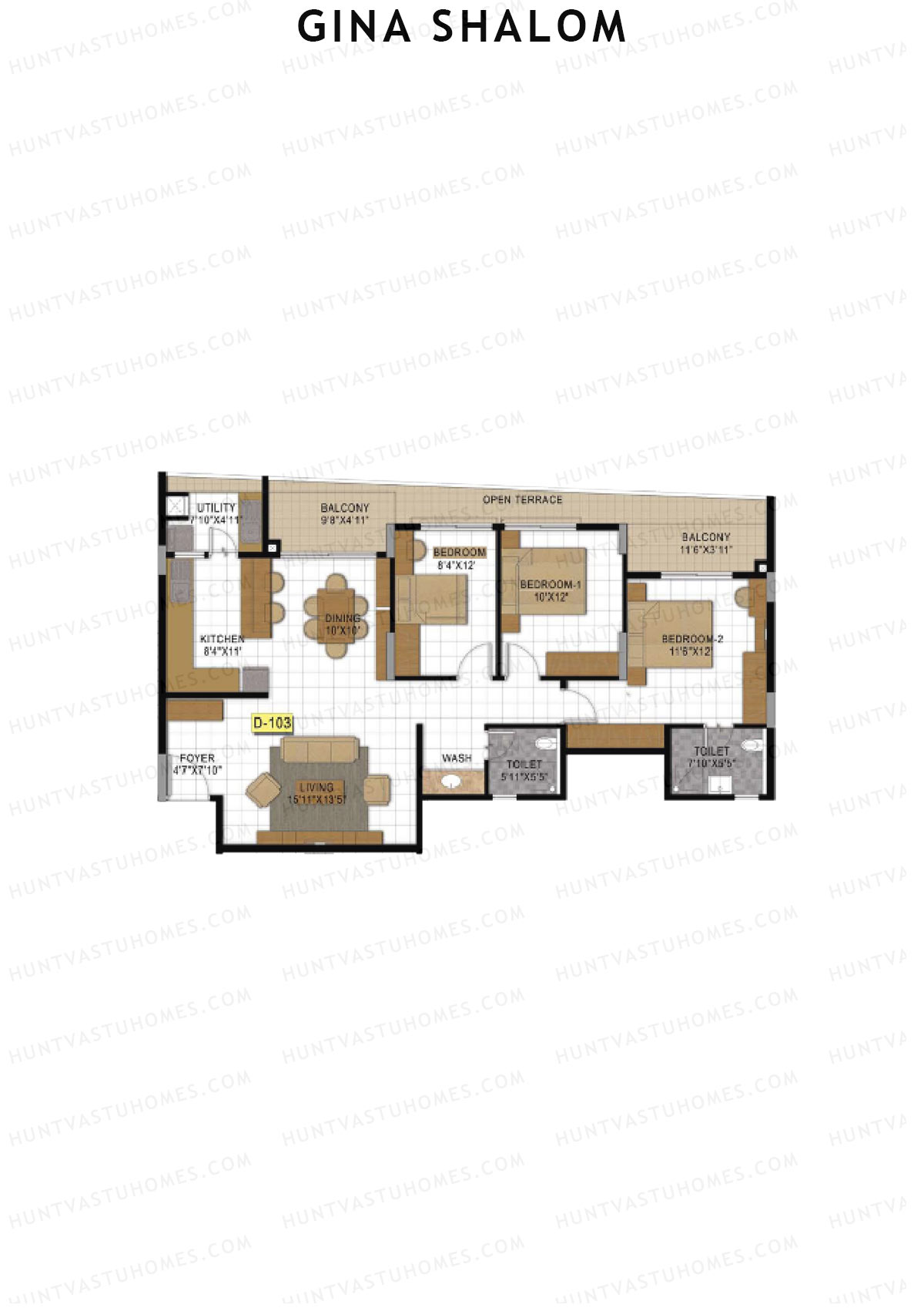 Gina Shalom Block D Unit 3 Floor Plan
