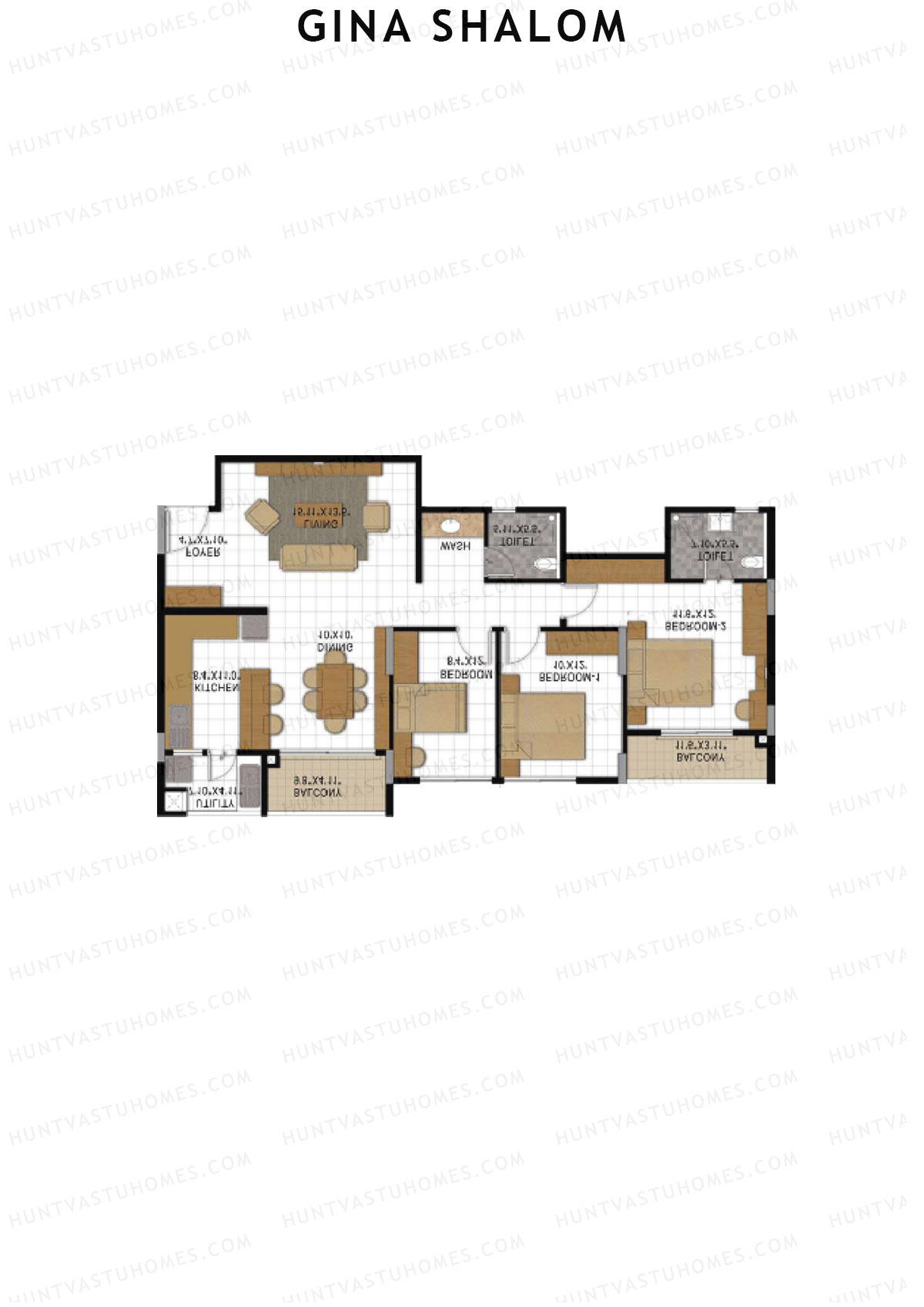 Gina Shalom Block D Unit 4 Floor Plan