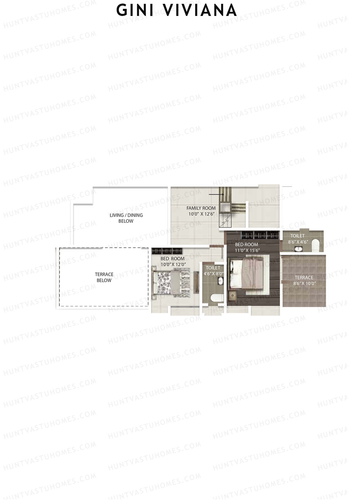 Gini Viviana Block A Unit 2 (Duplex ) Floor Plan
