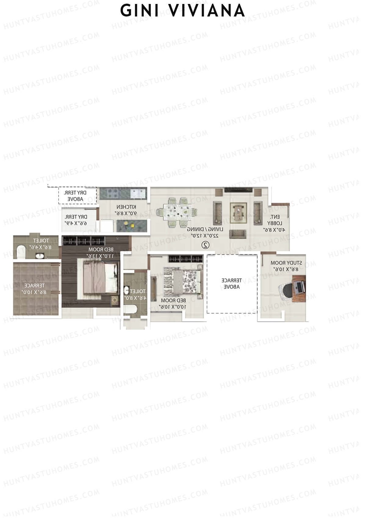 Gini Viviana Block A Unit 3 Floor Plan