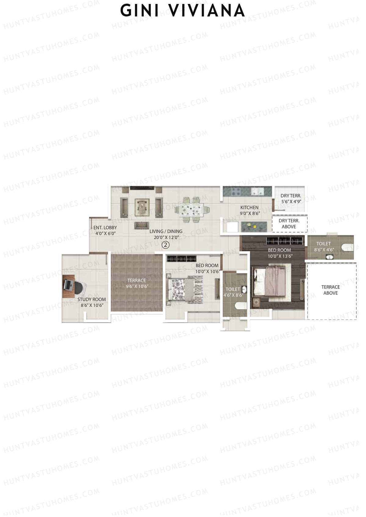 Gini Viviana Block B Unit 2 Floor Plan