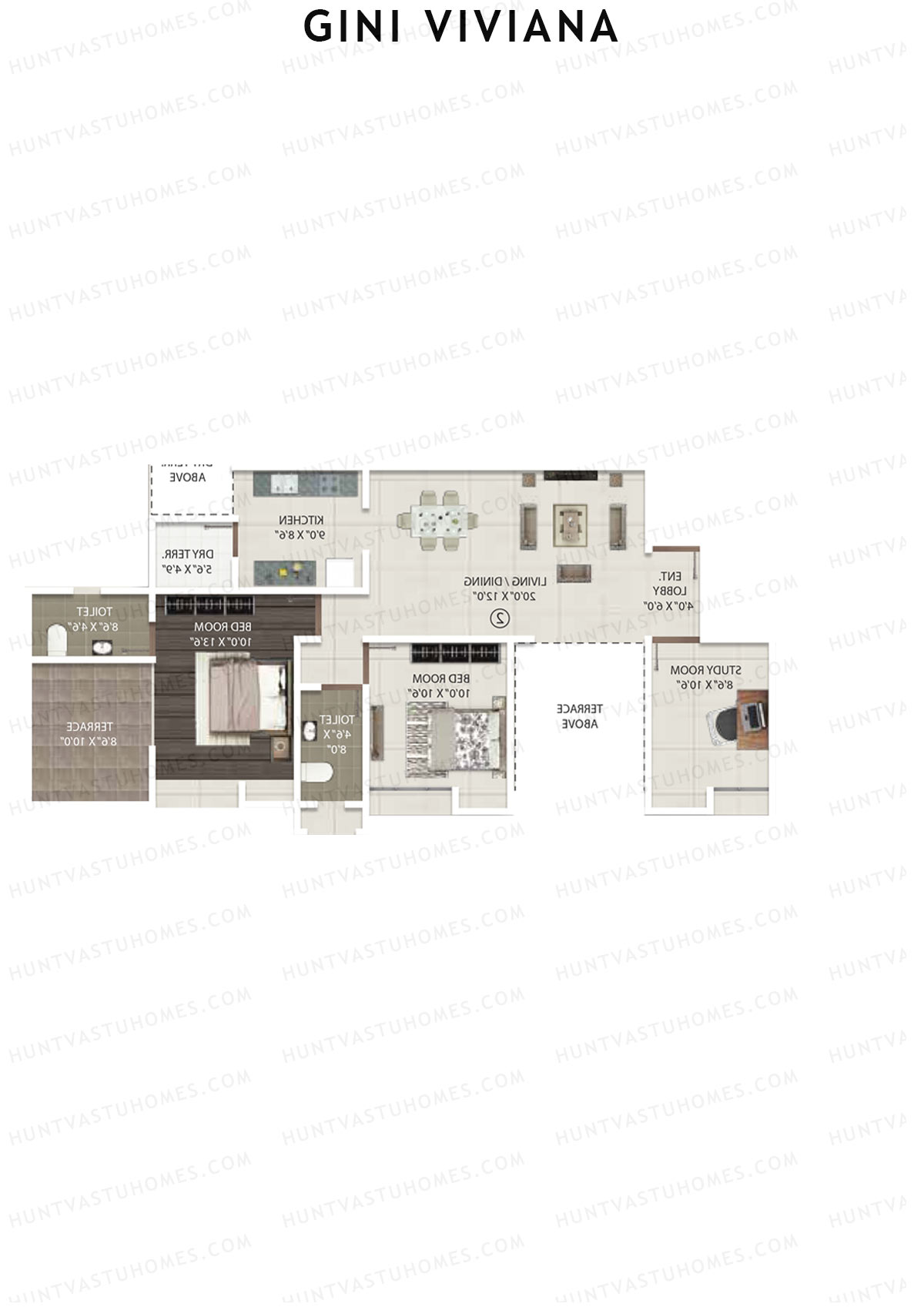 Gini Viviana Block B Unit 3 Floor Plan