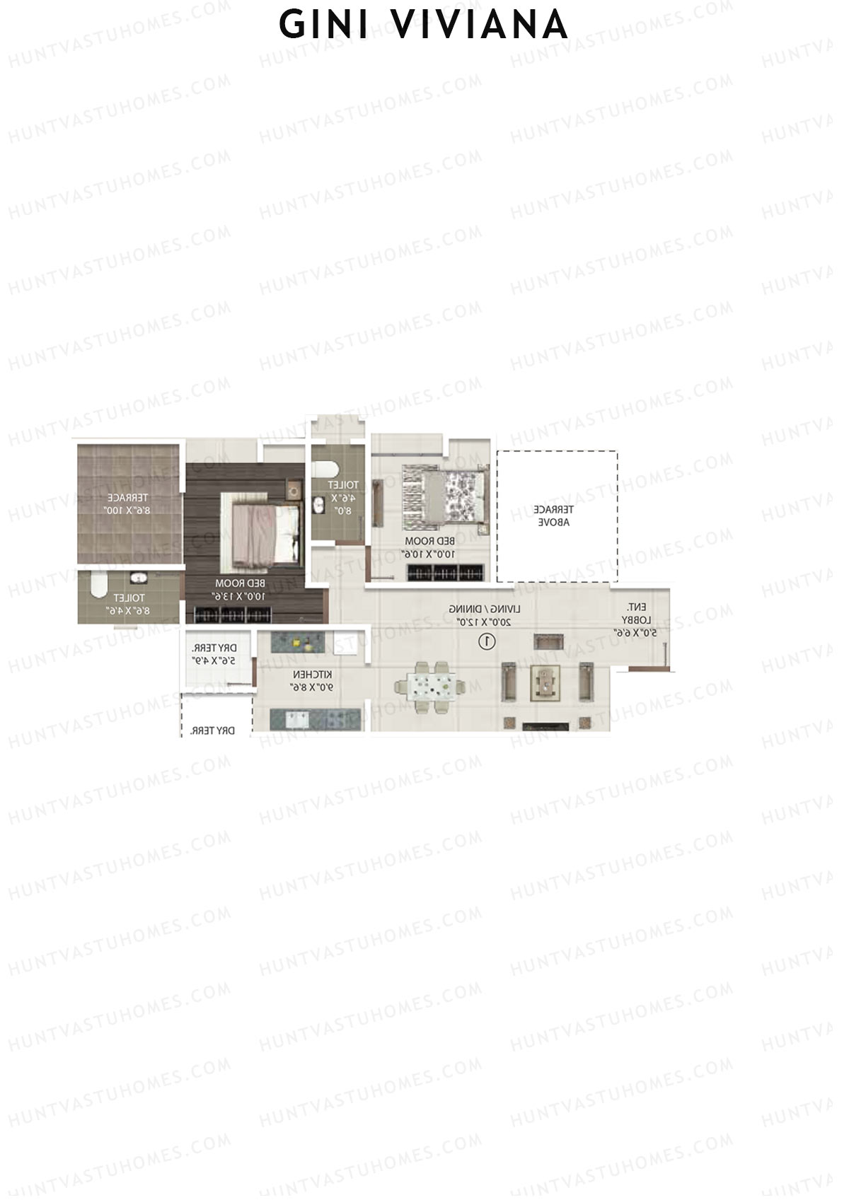 Gini Viviana Block B Unit 4 Floor Plan