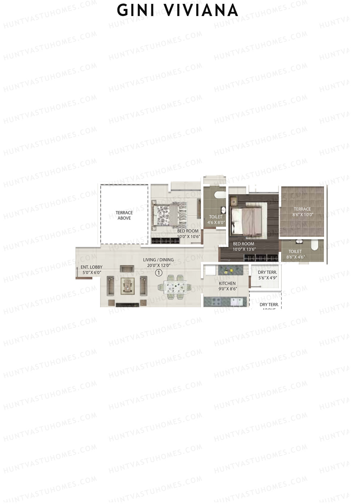 Gini Viviana Block C Unit 1 Floor Plan