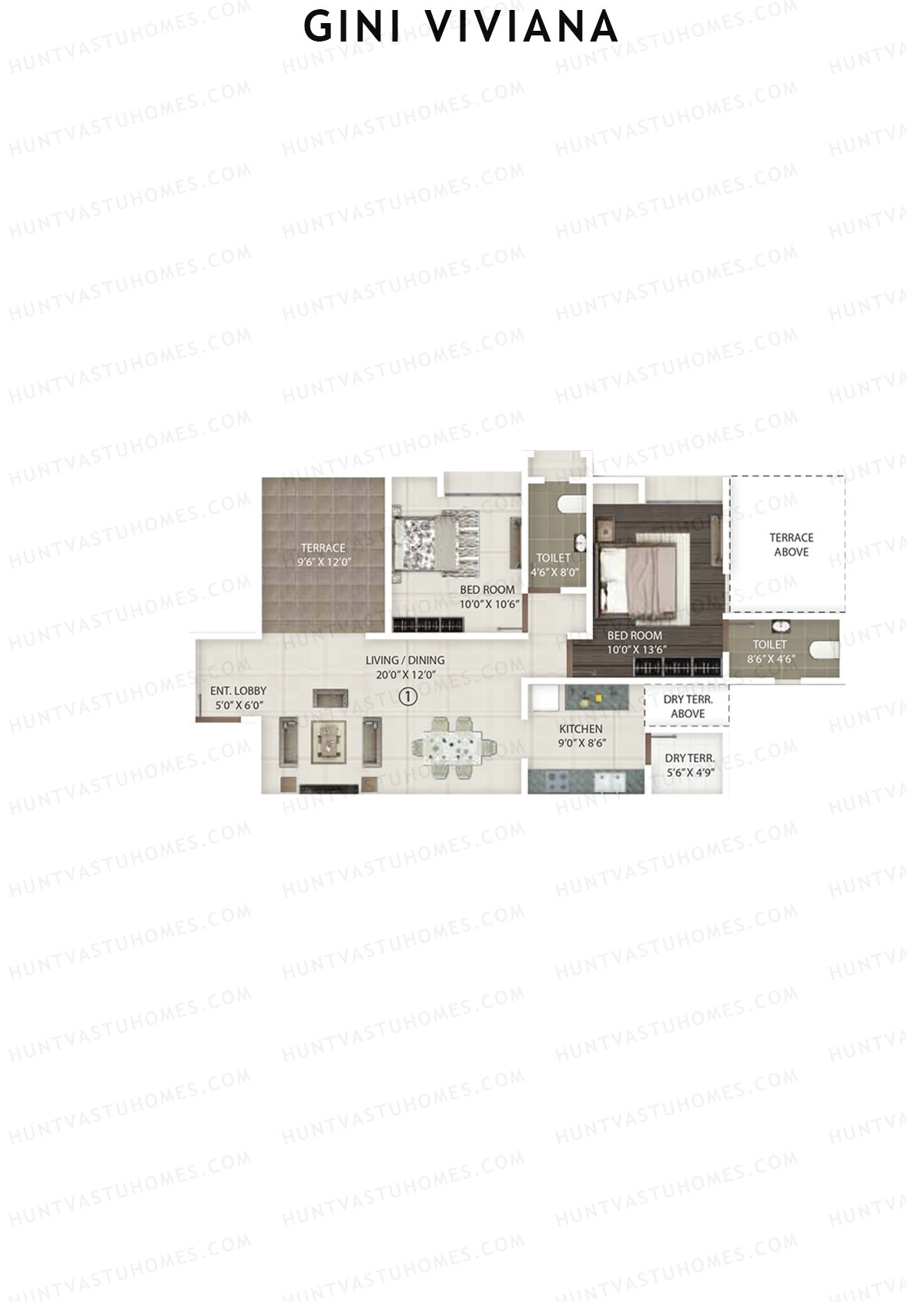 Gini Viviana Block C Unit 1 Floor Plan
