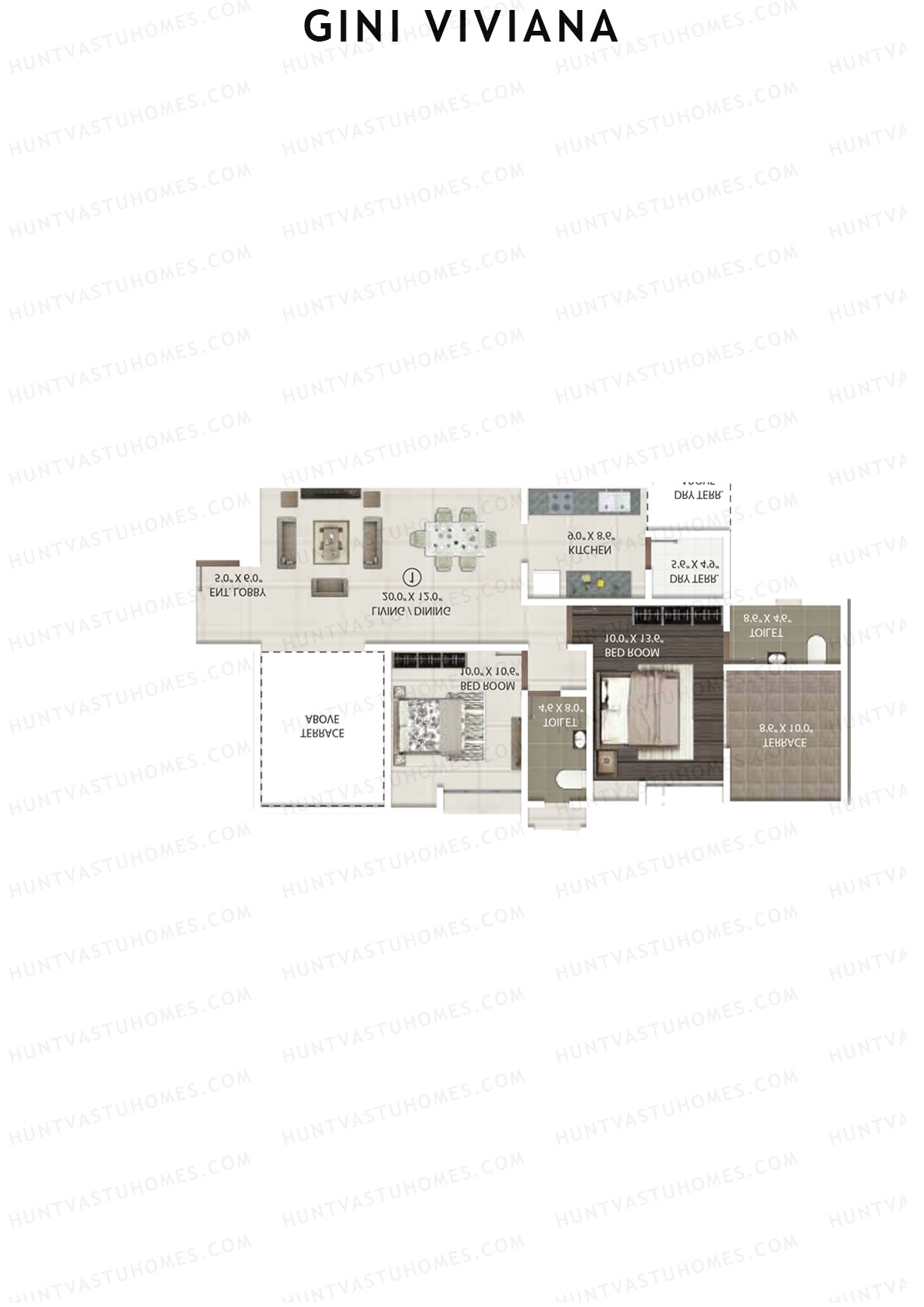Gini Viviana Block C Unit 2 Floor Plan