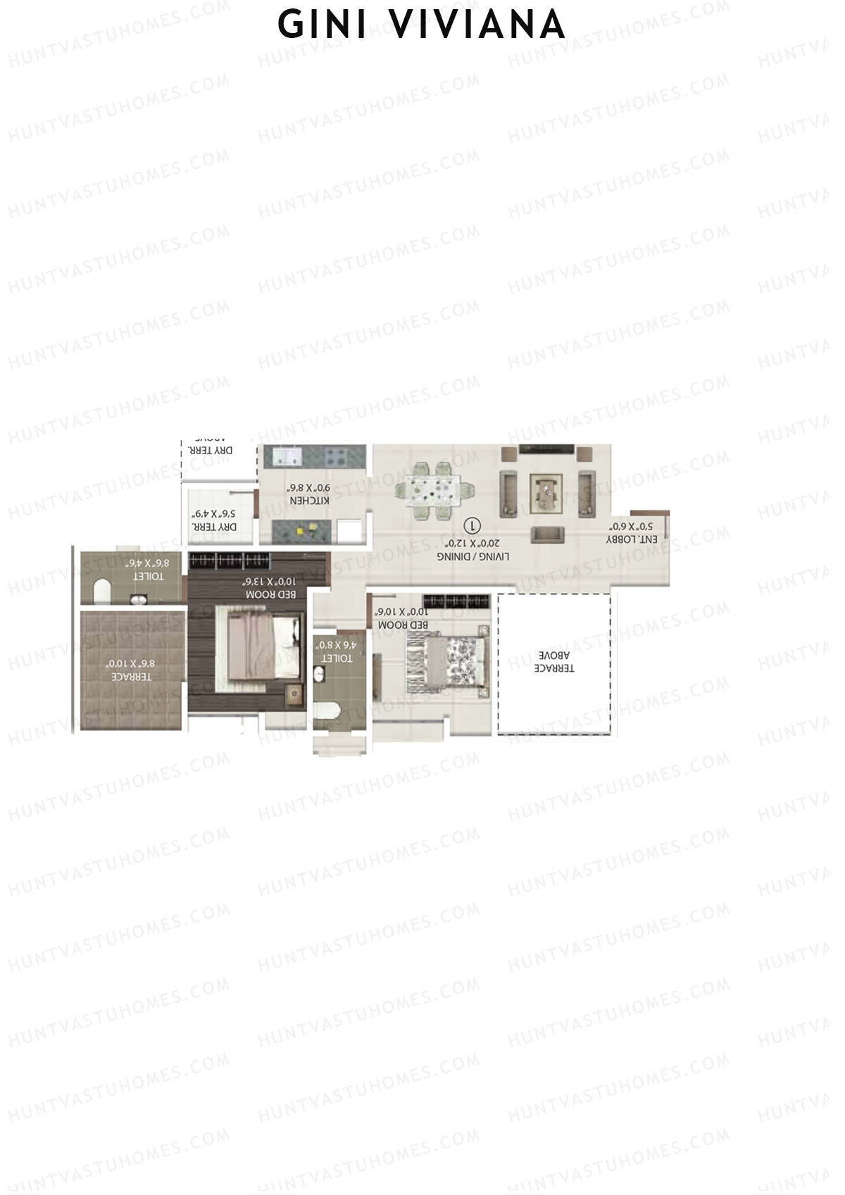 Gini Viviana Block C Unit 3 Floor Plan