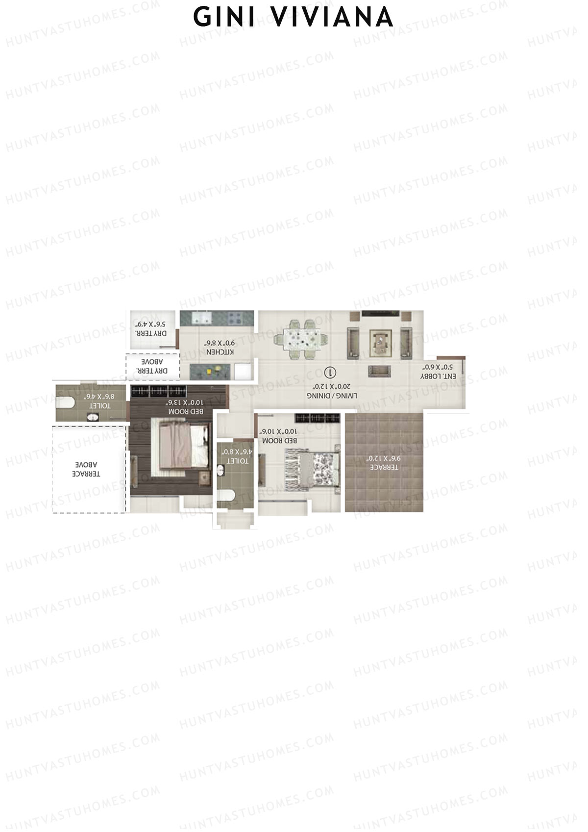 Gini Viviana Block D Unit 3 Floor Plan