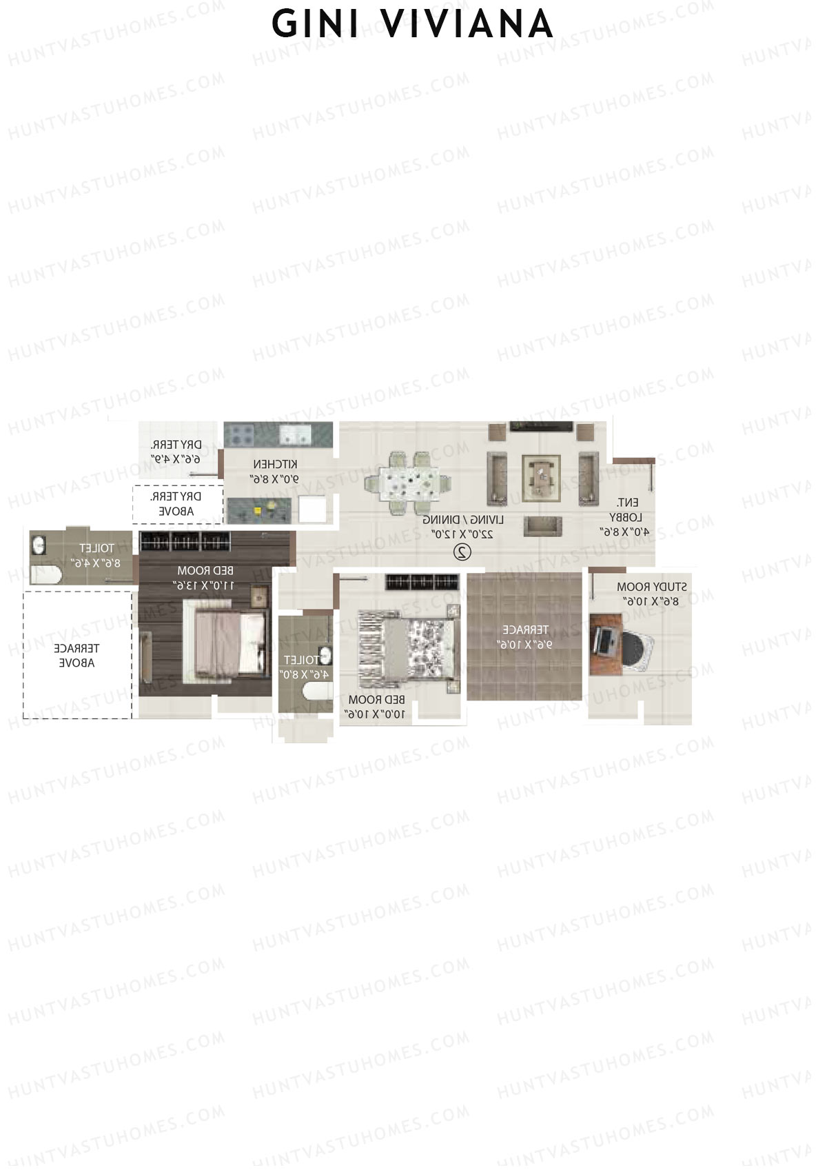 Gini Viviana Block F Unit 3 Floor Plan
