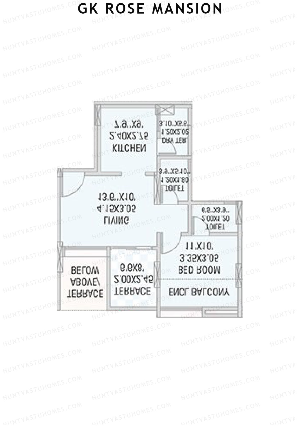 GK Rose Mansion Wing C Unit 1 Floor Plan
