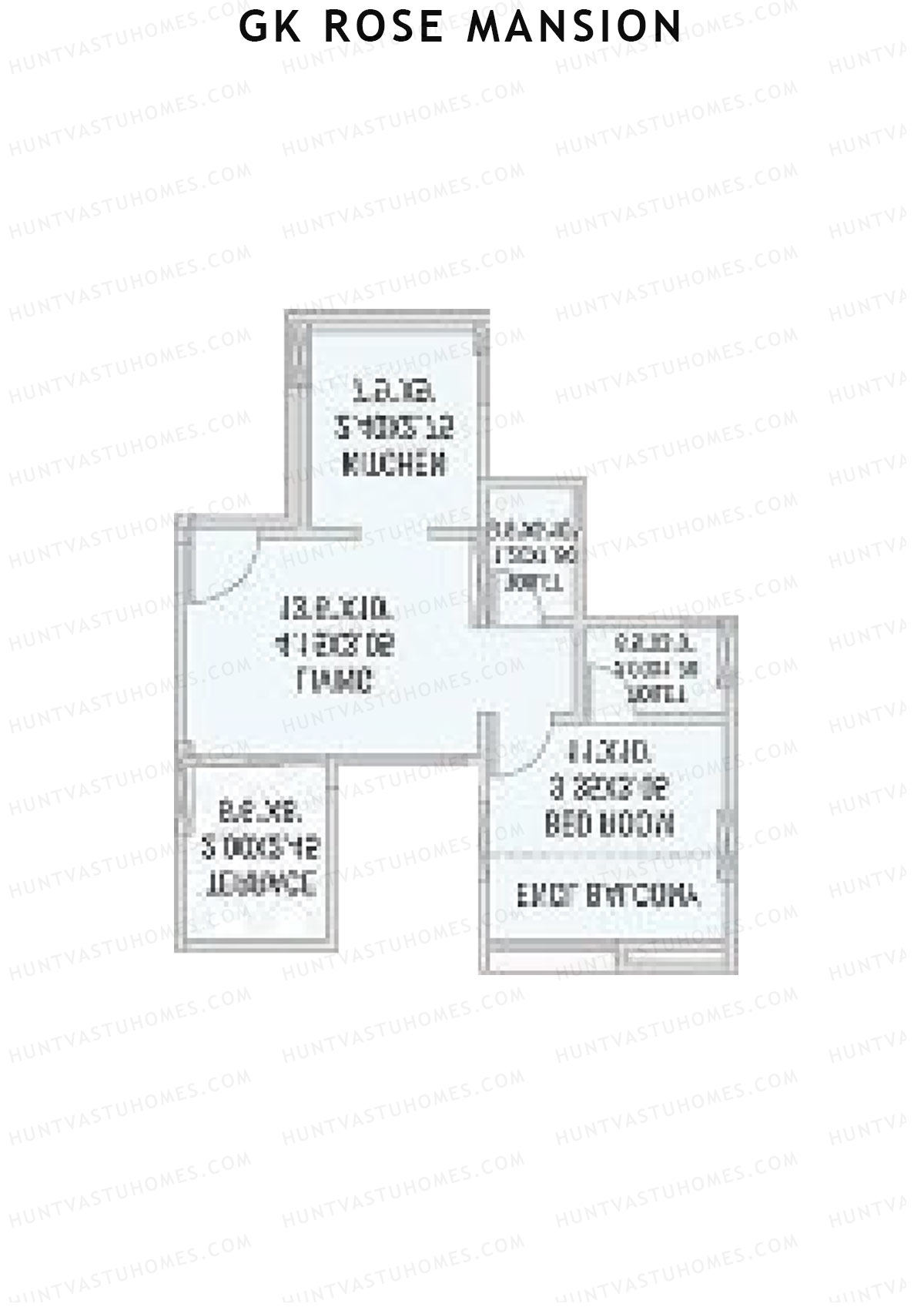 GK Rose Mansion Wing C Unit 1 Floor Plan