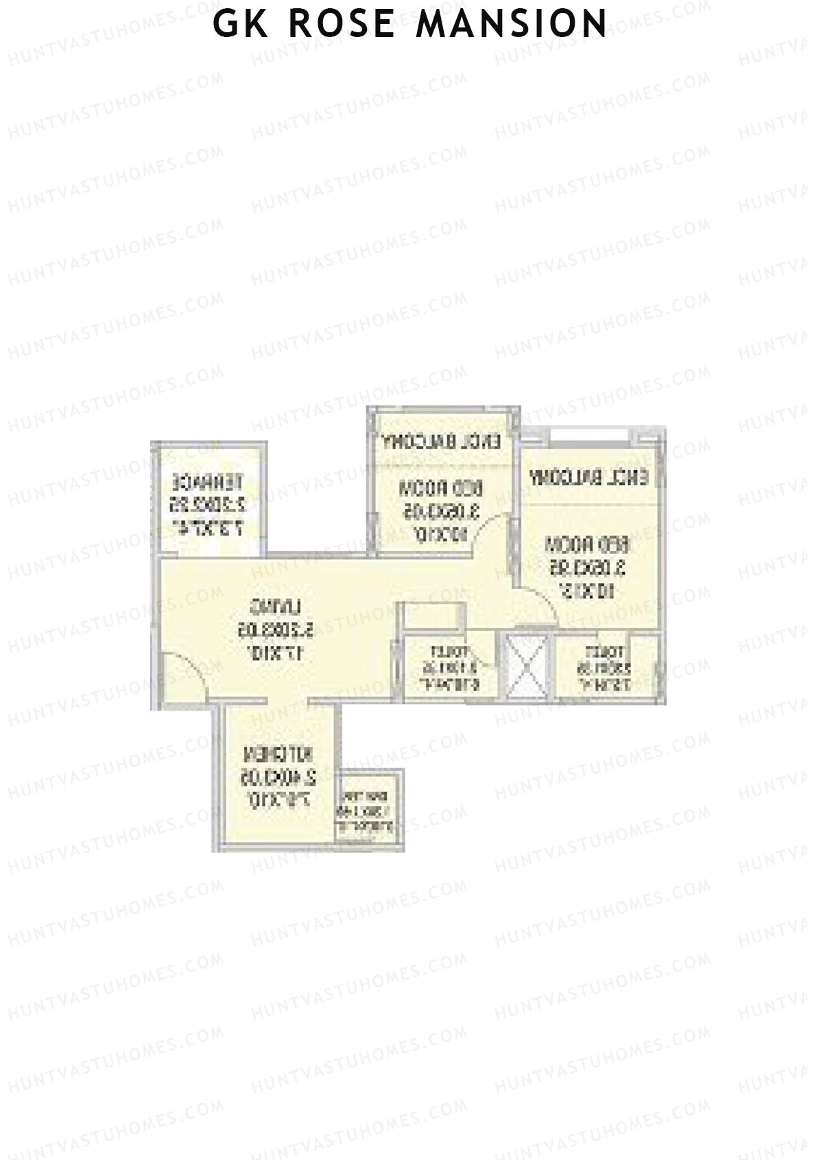 GK Rose Mansion Wing C Unit 6 Floor Plan