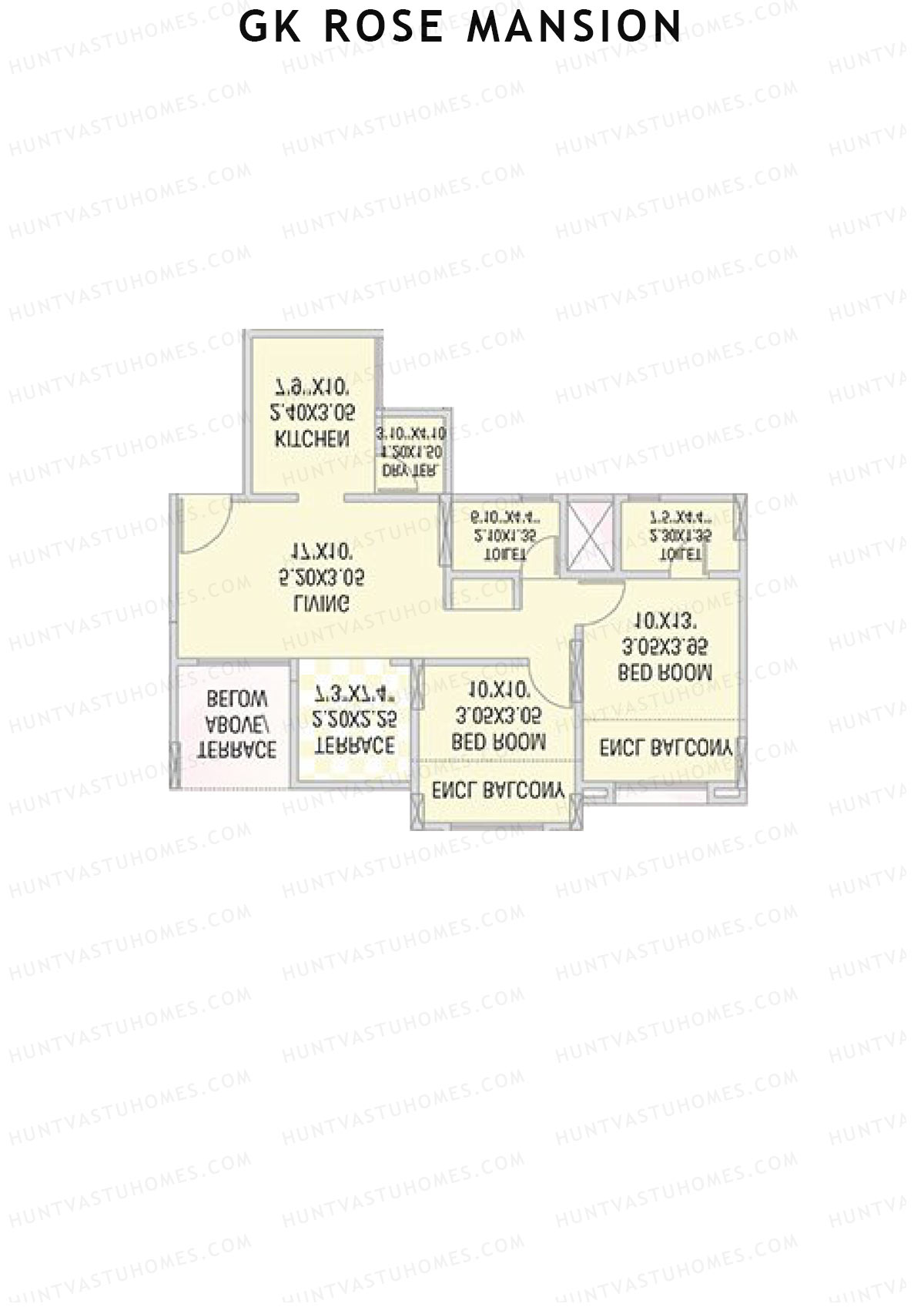 GK Rose Mansion Wing C Unit 7 Floor Plan