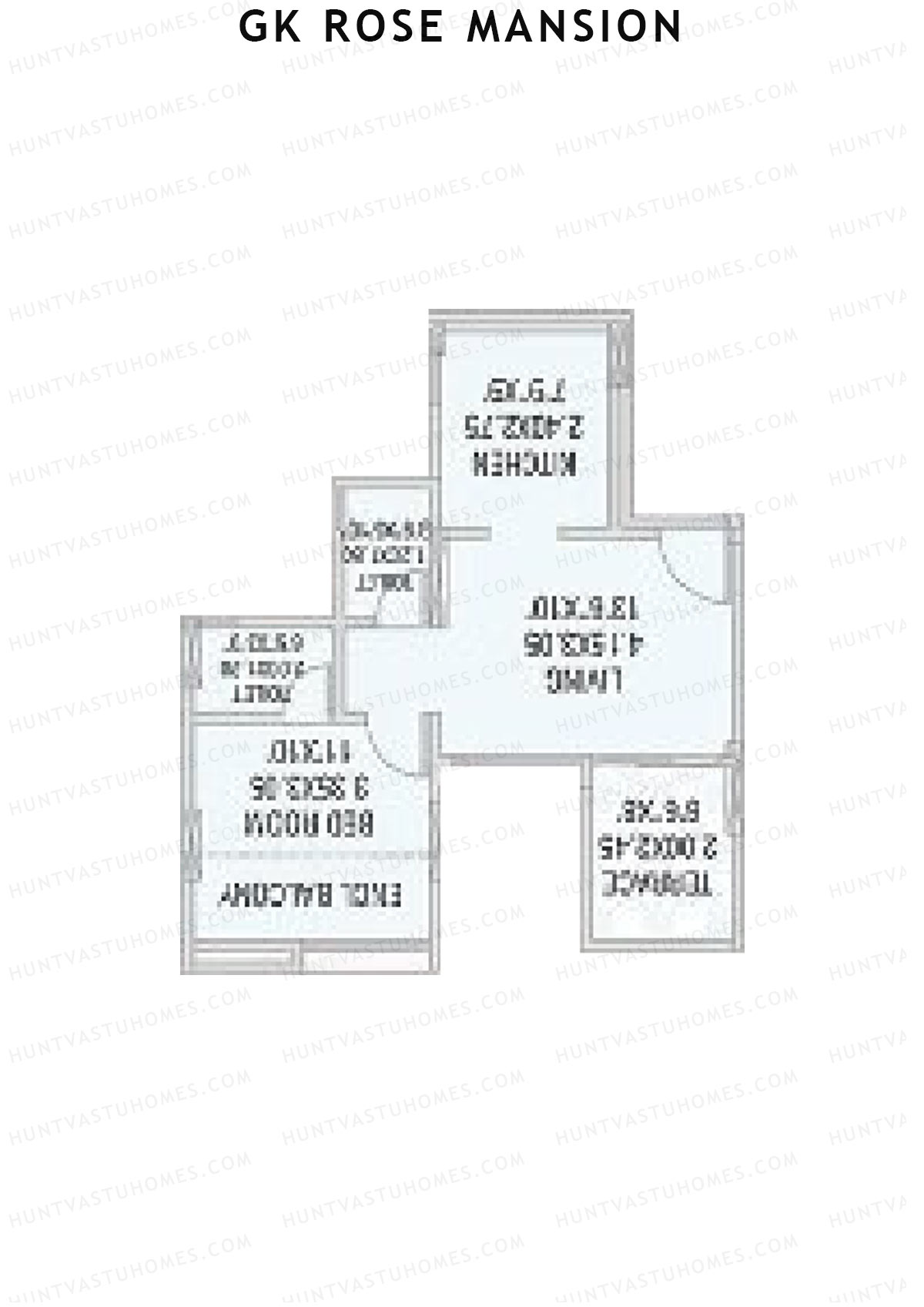 GK Rose Mansion Wing C Unit 8 Floor Plan