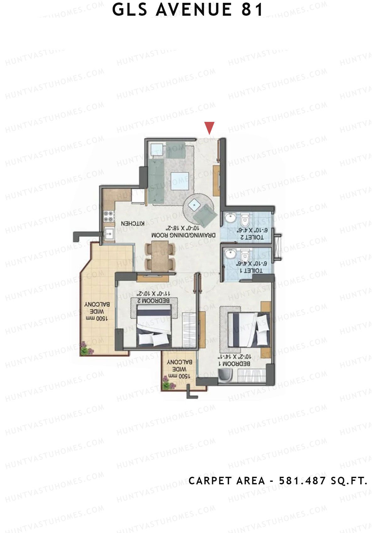 GLS Avenue 81 Tower A Unit 5 Floor Plan