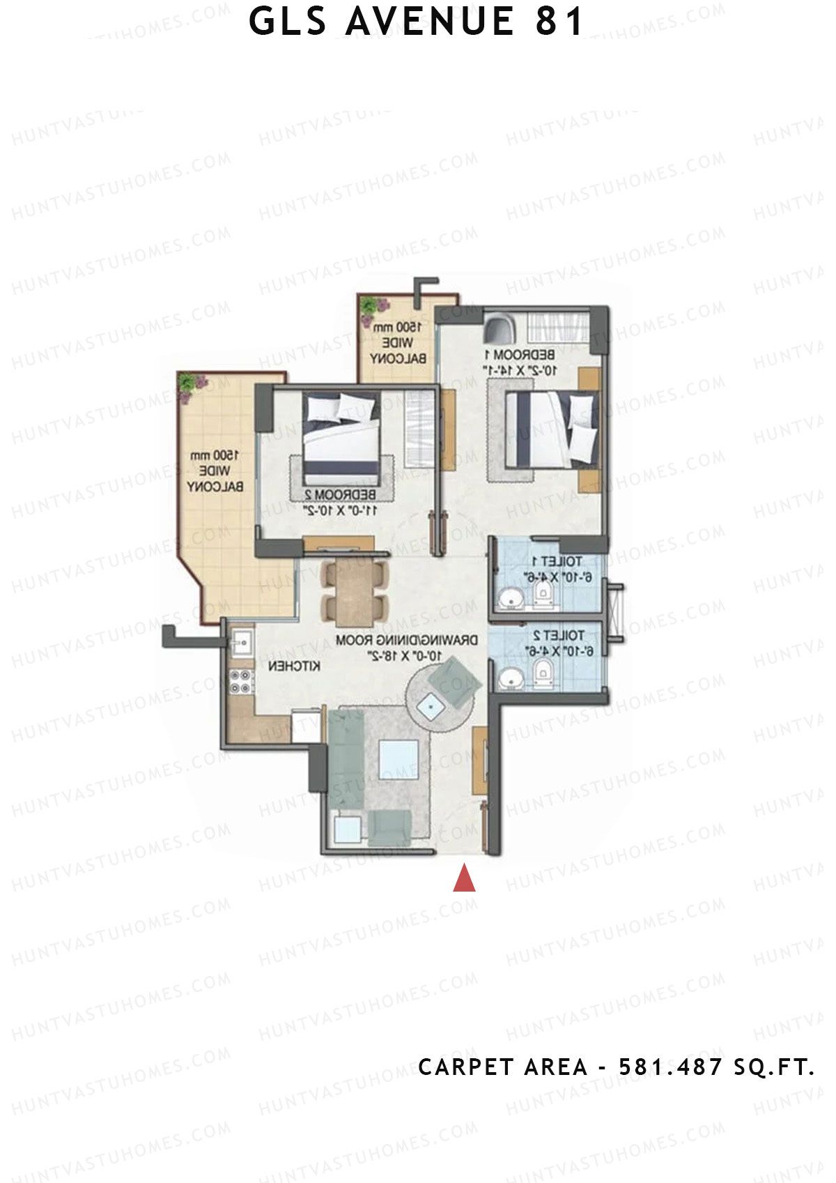 GLS Avenue 81 Tower A Unit 8 Floor Plan