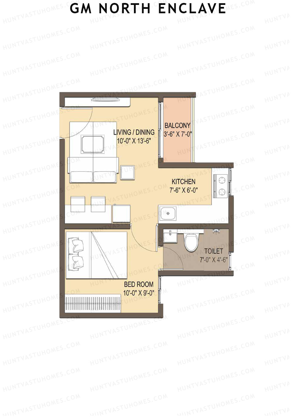 GM North Enclave Tower 1 Unit 23 (Type 1) Floor Plan