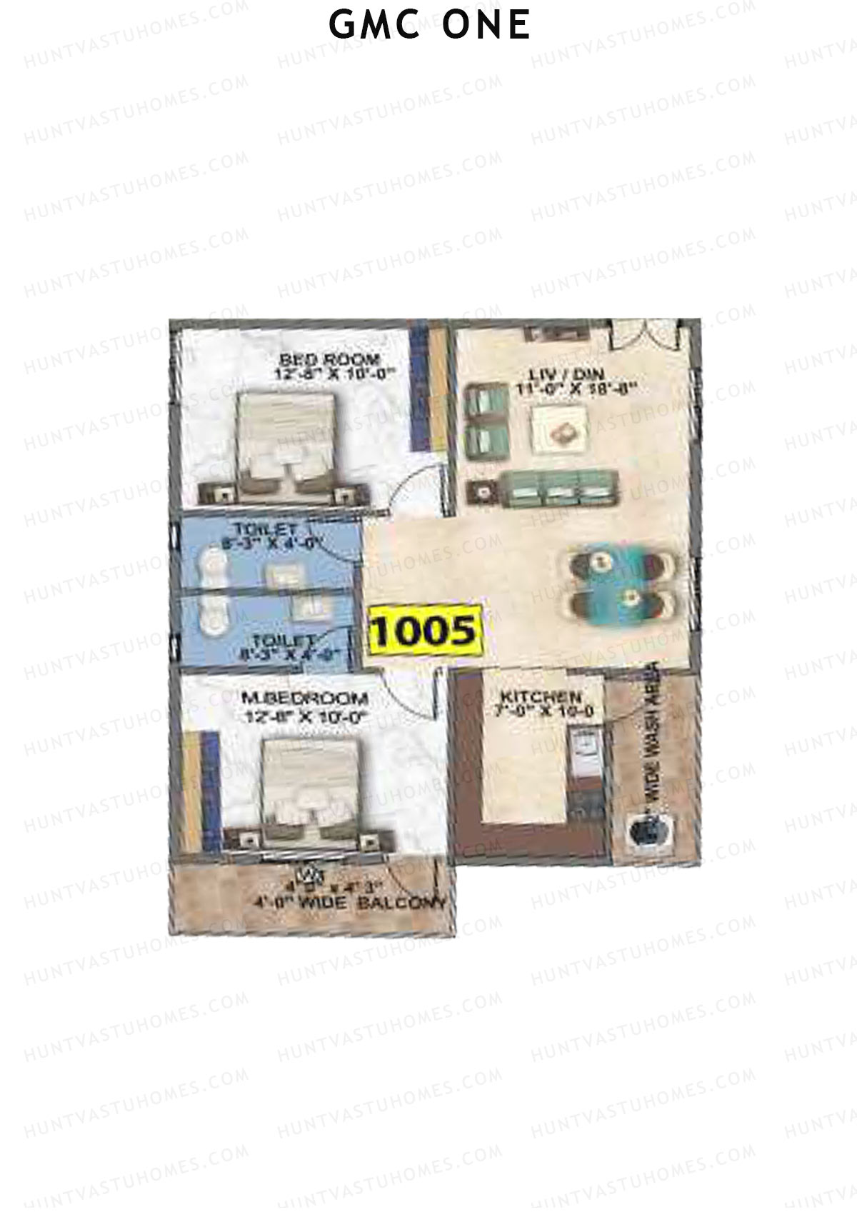 GMC One Block B Unit 18 Floor Plan