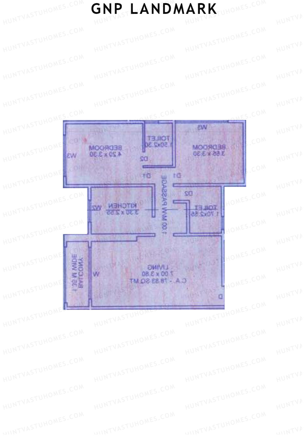 GNP Landmark Tower 2 Unit 4 Floor Plan