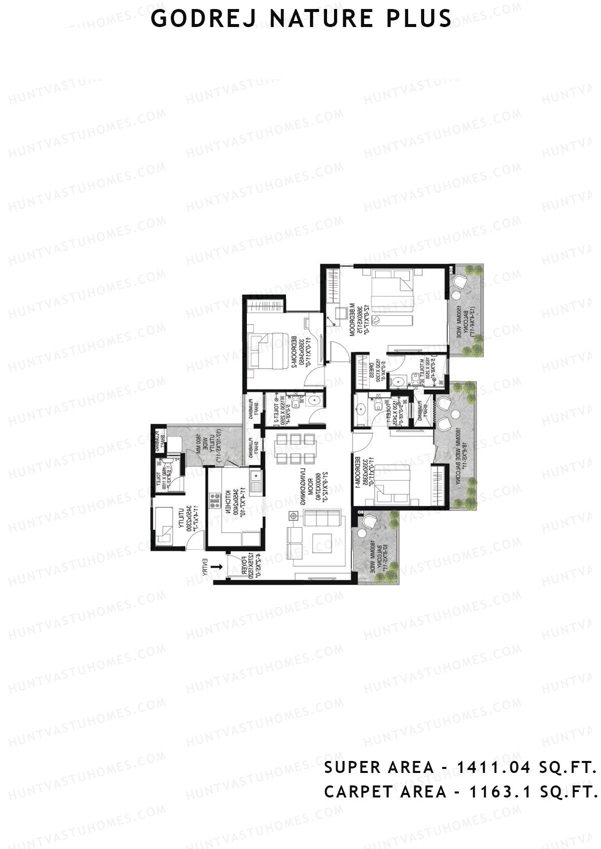 Godrej Nature Plus Tower A Unit 4 Floor Plan