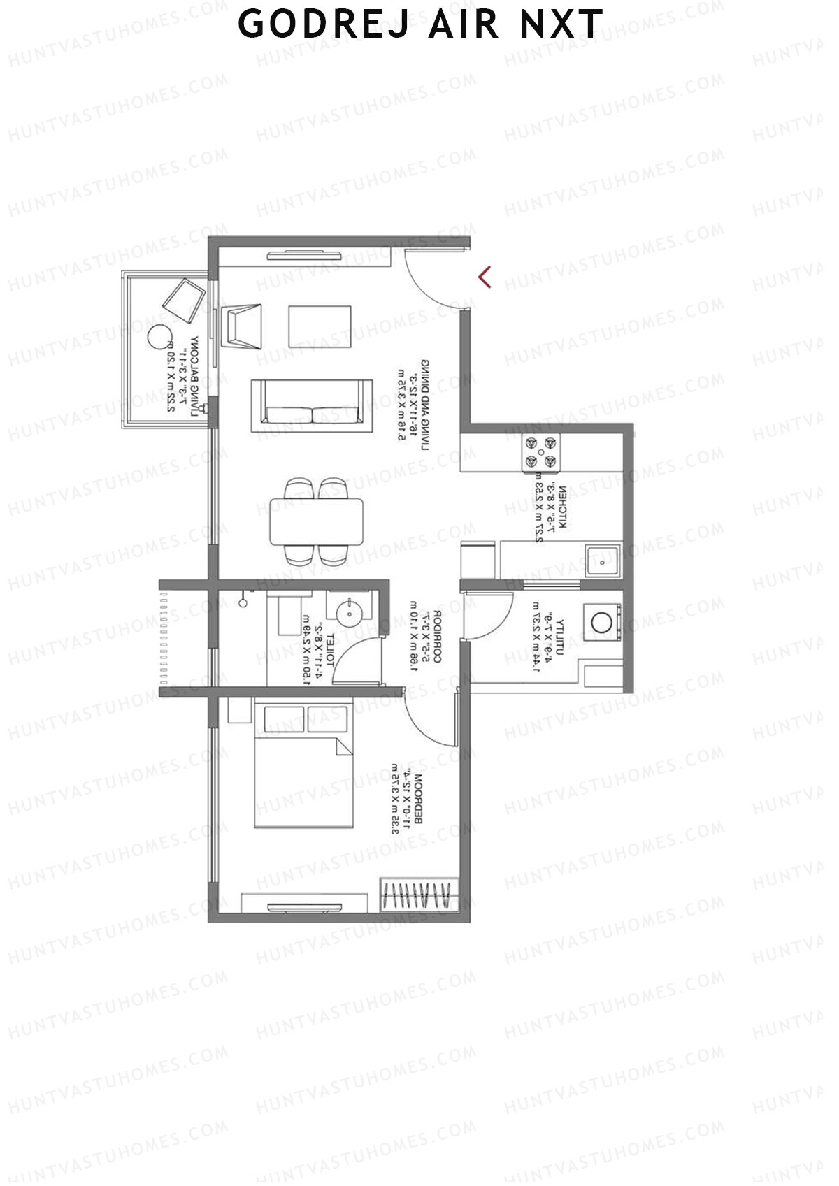 Godrej Air Nxt Tower J Unit 4 Floor Plan