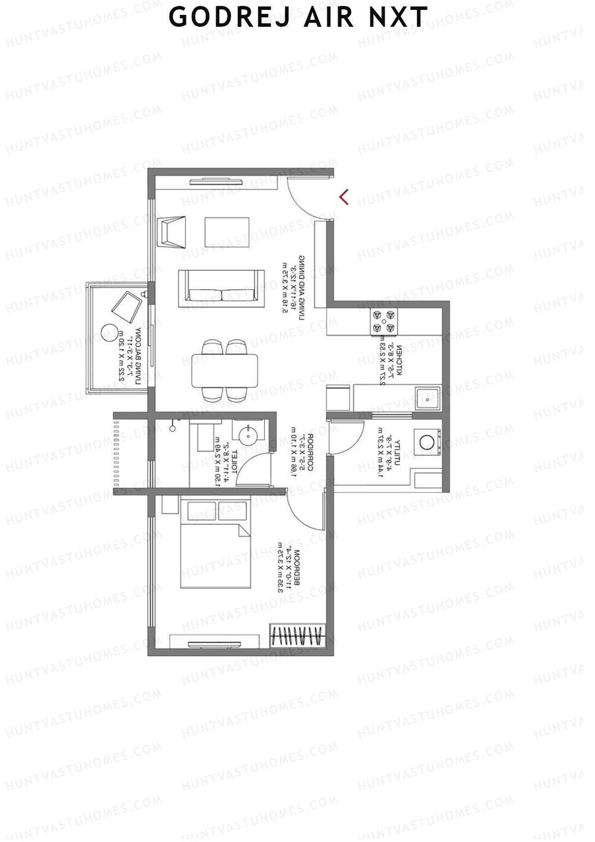 Godrej Air Nxt Tower J Unit 4 Floor Plan