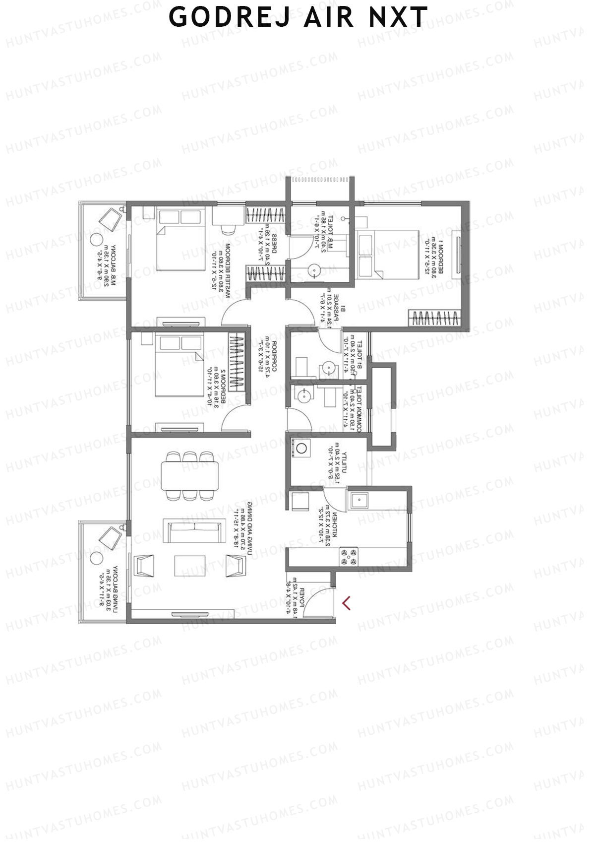 Godrej Air Nxt Tower J Unit 6 Floor Plan
