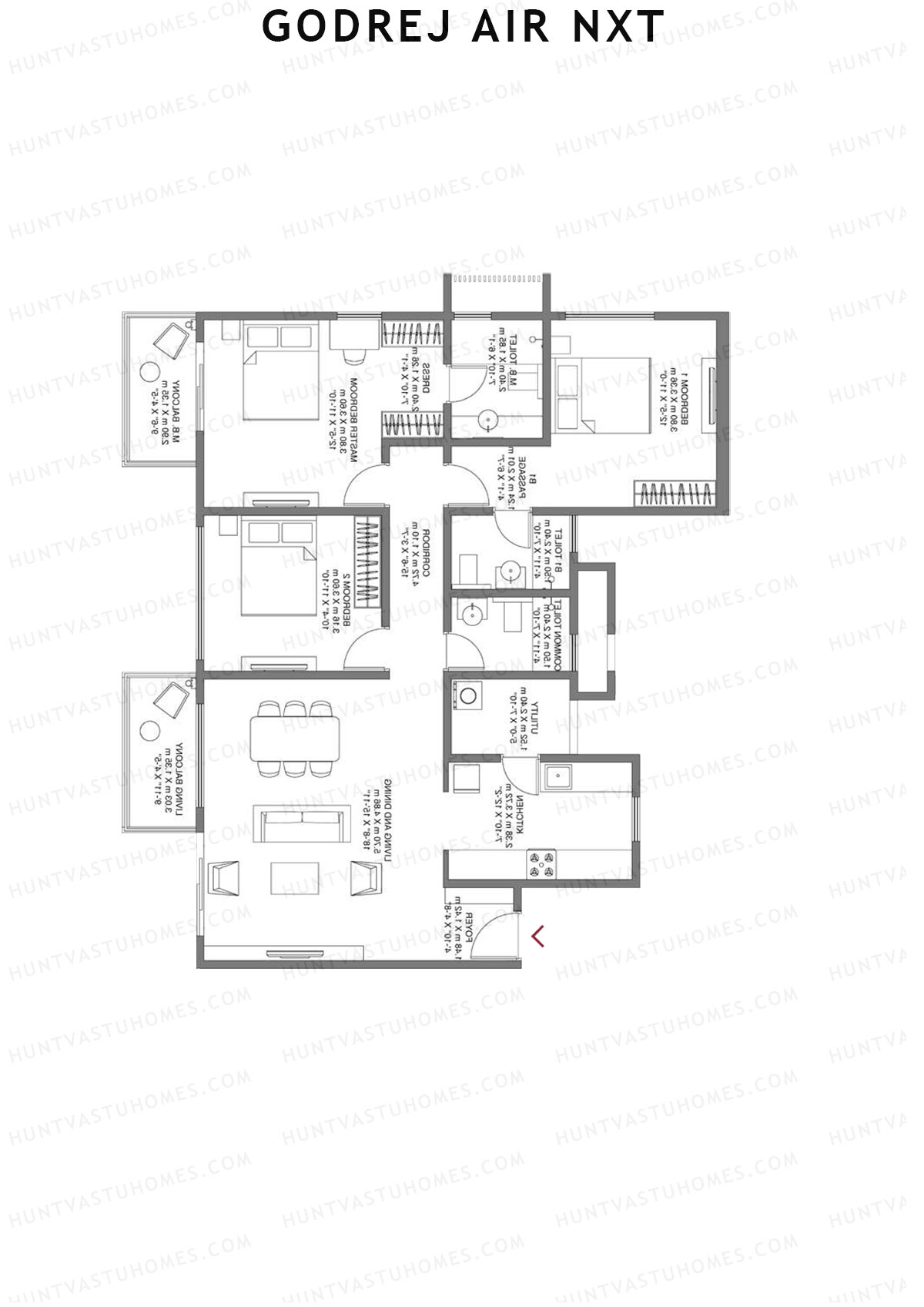 Godrej Air Nxt Tower J Unit 6 Floor Plan