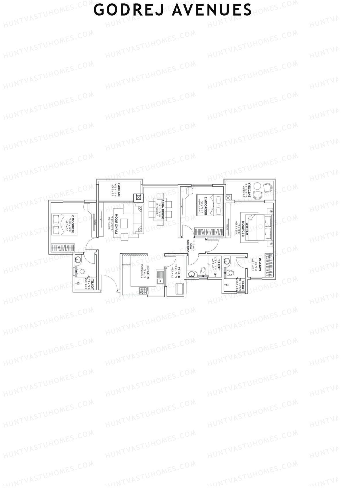 Godrej Avenues Tower A Unit 4 Floor Plan