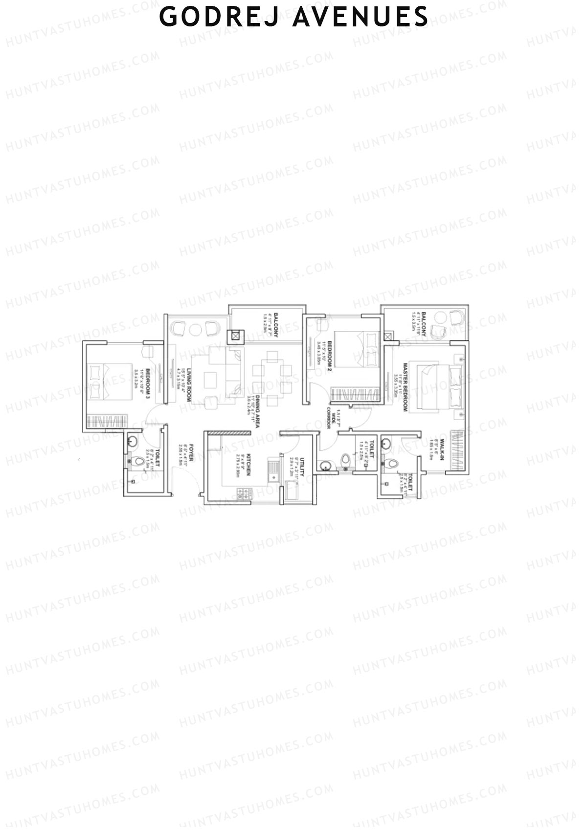 Godrej Avenues Tower A Unit 4 Floor Plan