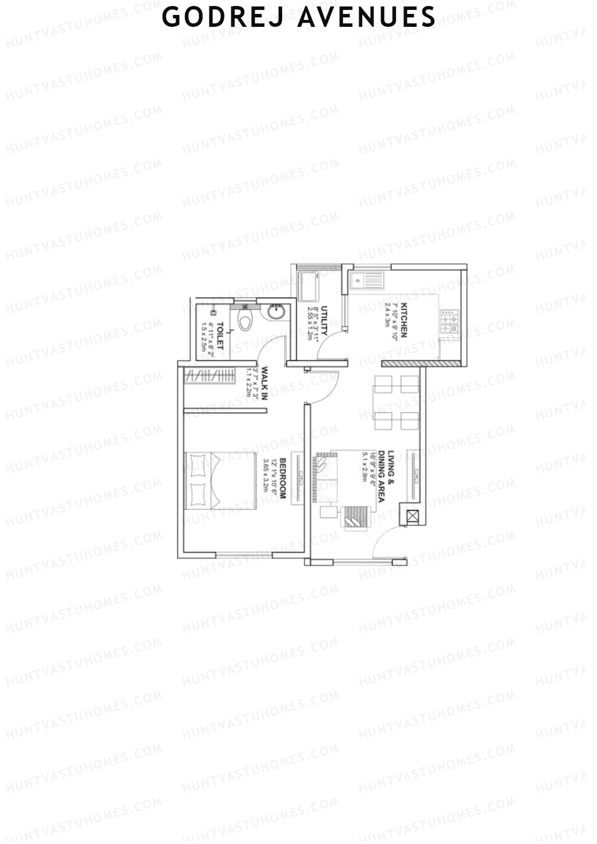 Godrej Avenues Tower B Unit 2 Floor Plan