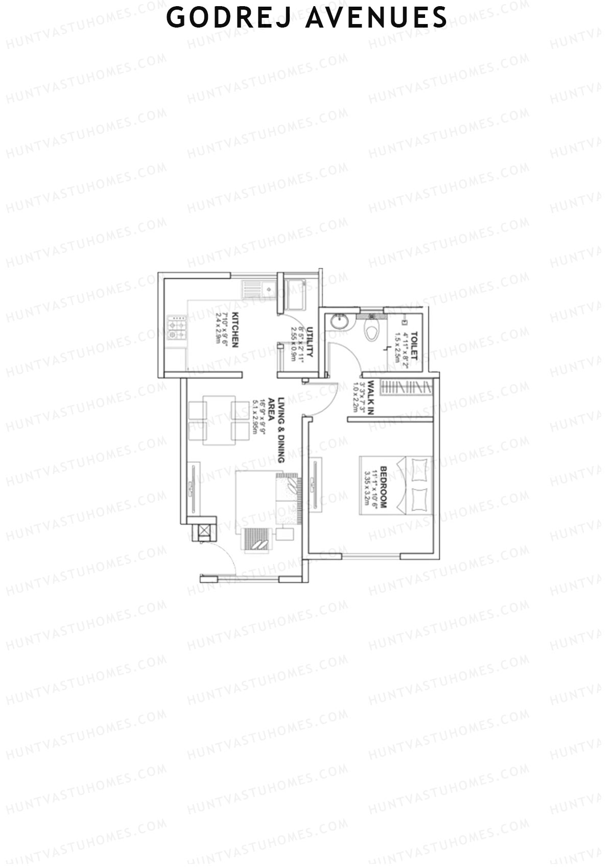 Godrej Avenues Tower C Unit 1 Floor Plan