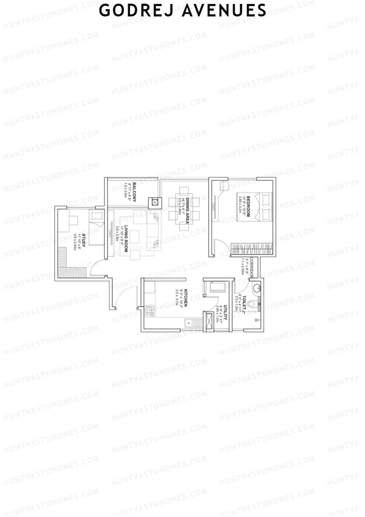 Godrej Avenues Tower C Unit 4 Floor Plan