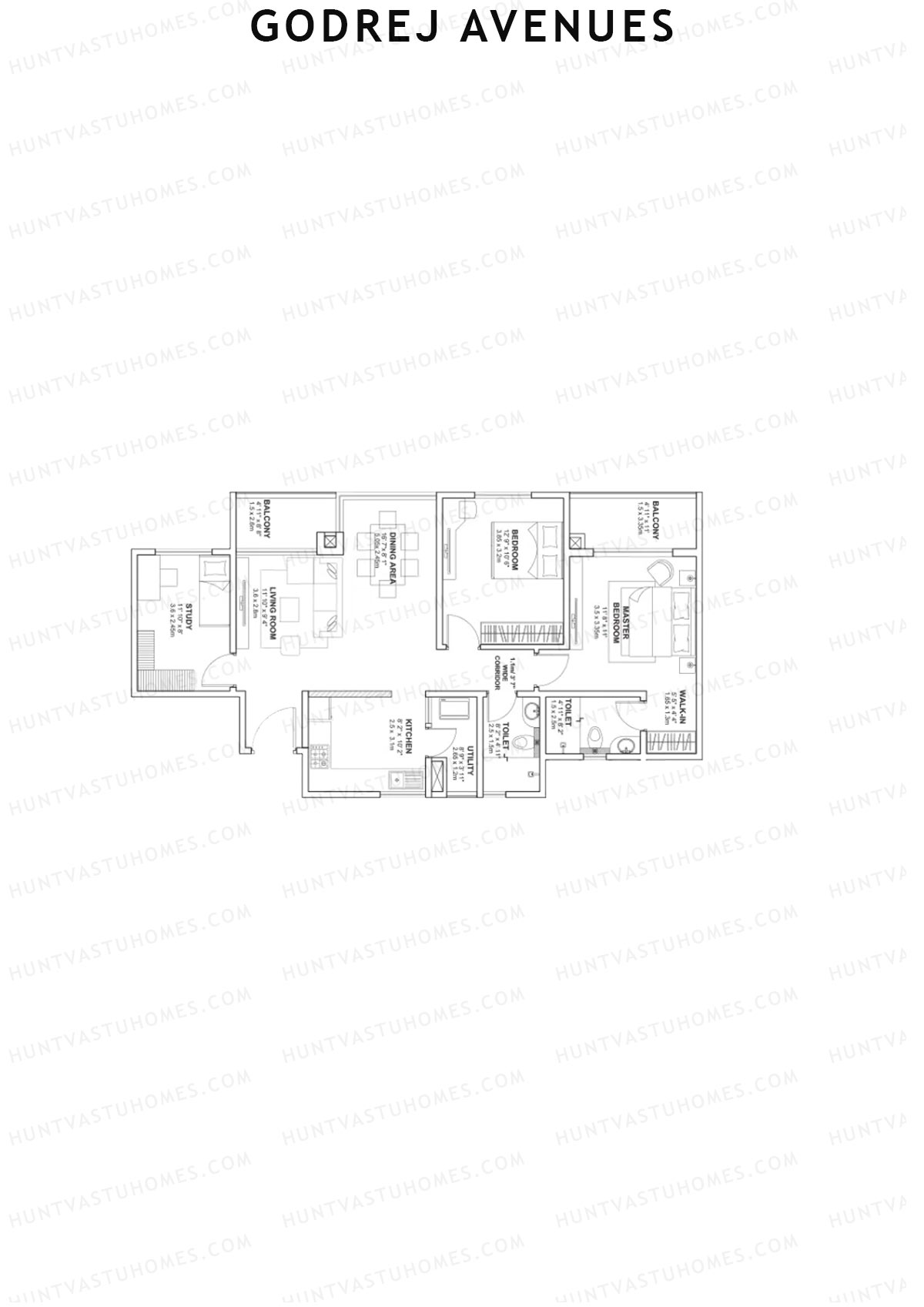 Godrej Avenues Tower C Unit 4 Floor Plan