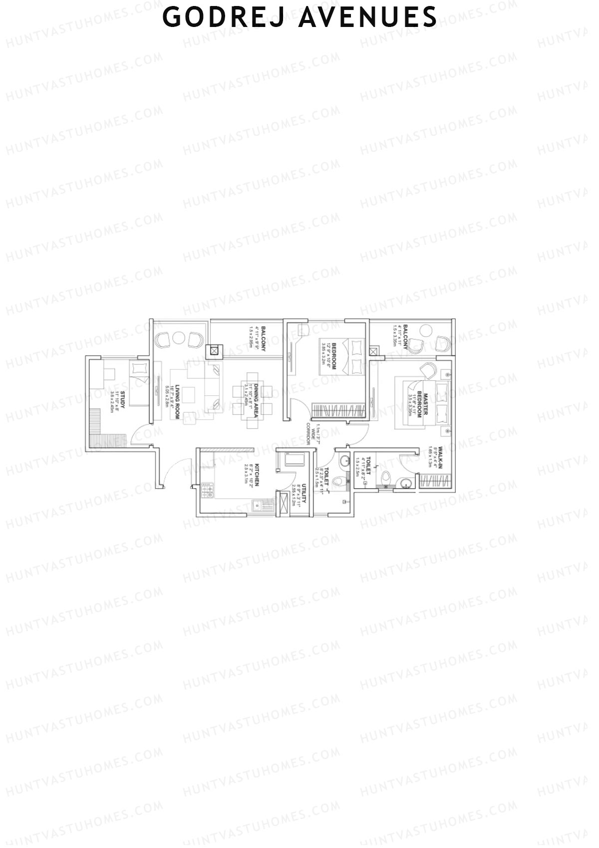Godrej Avenues Tower C Unit 4 Floor Plan