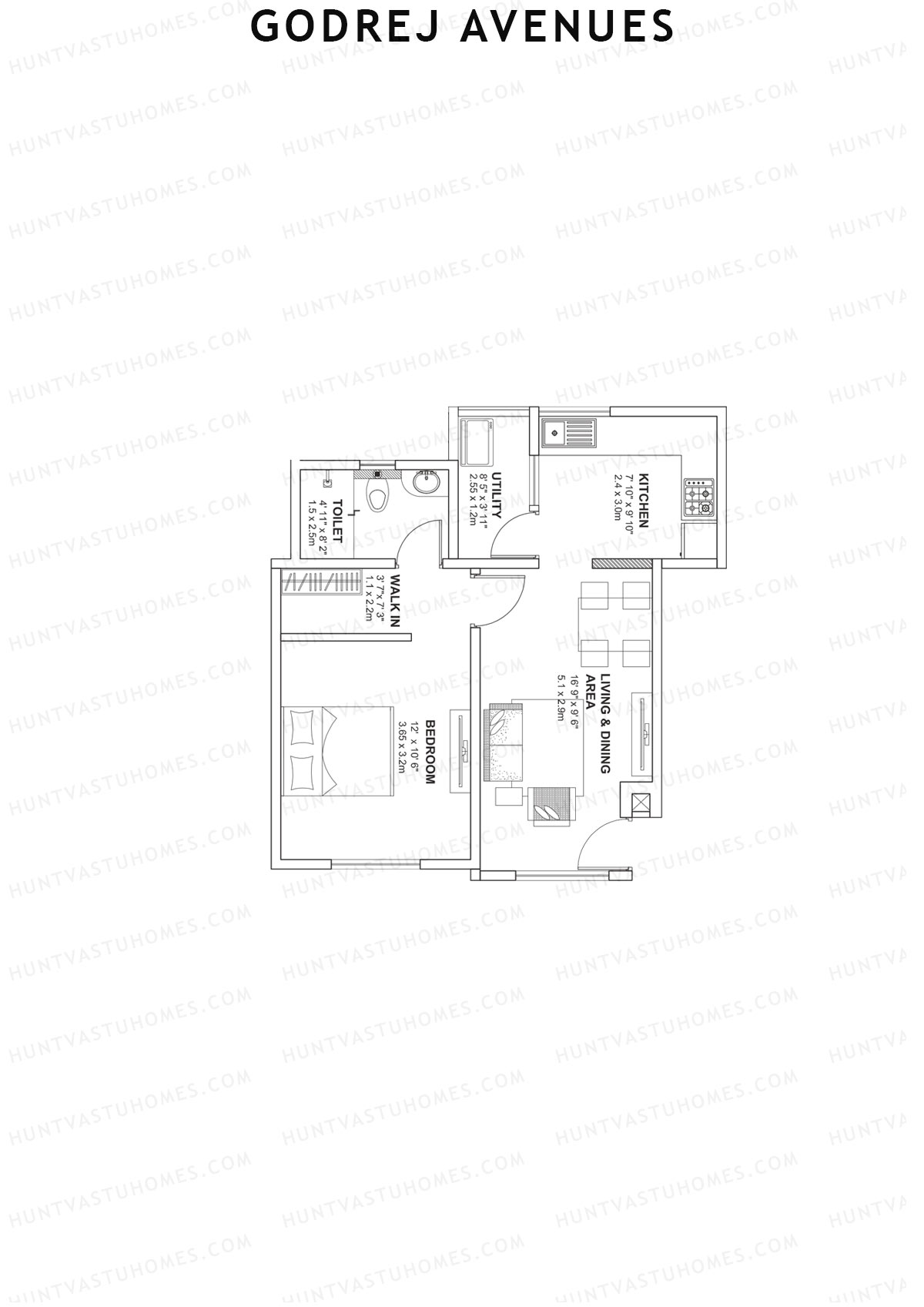 Godrej Avenues Tower D Unit 2 Floor Plan
