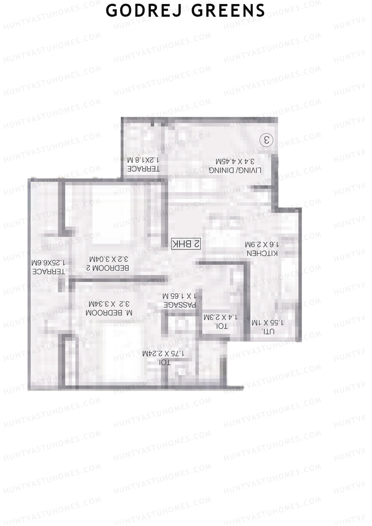 Godrej Greens B2 Wing A Unit 1 Floor Plan