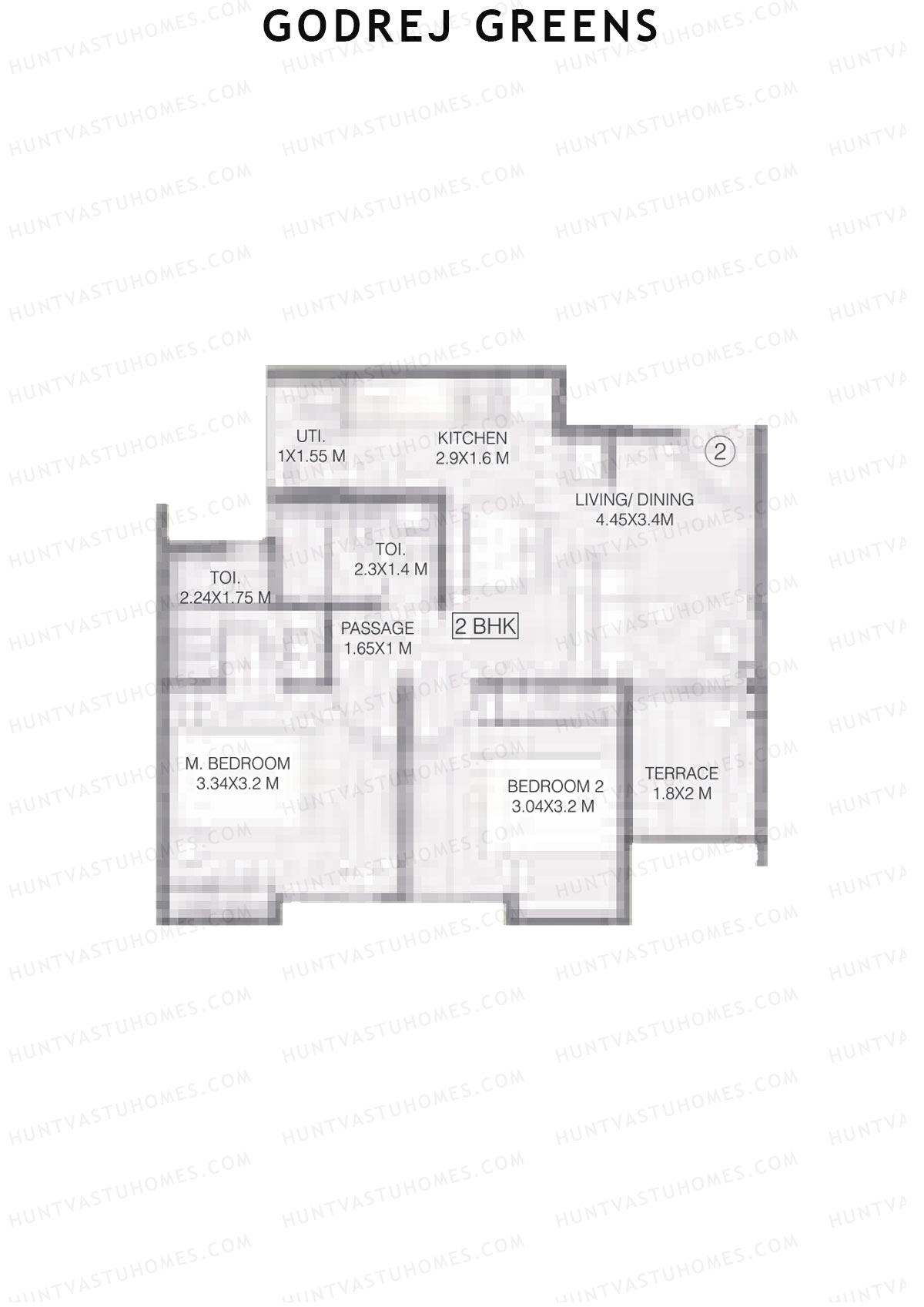 Godrej Greens B4 Wing B Unit 2 Floor Plan
