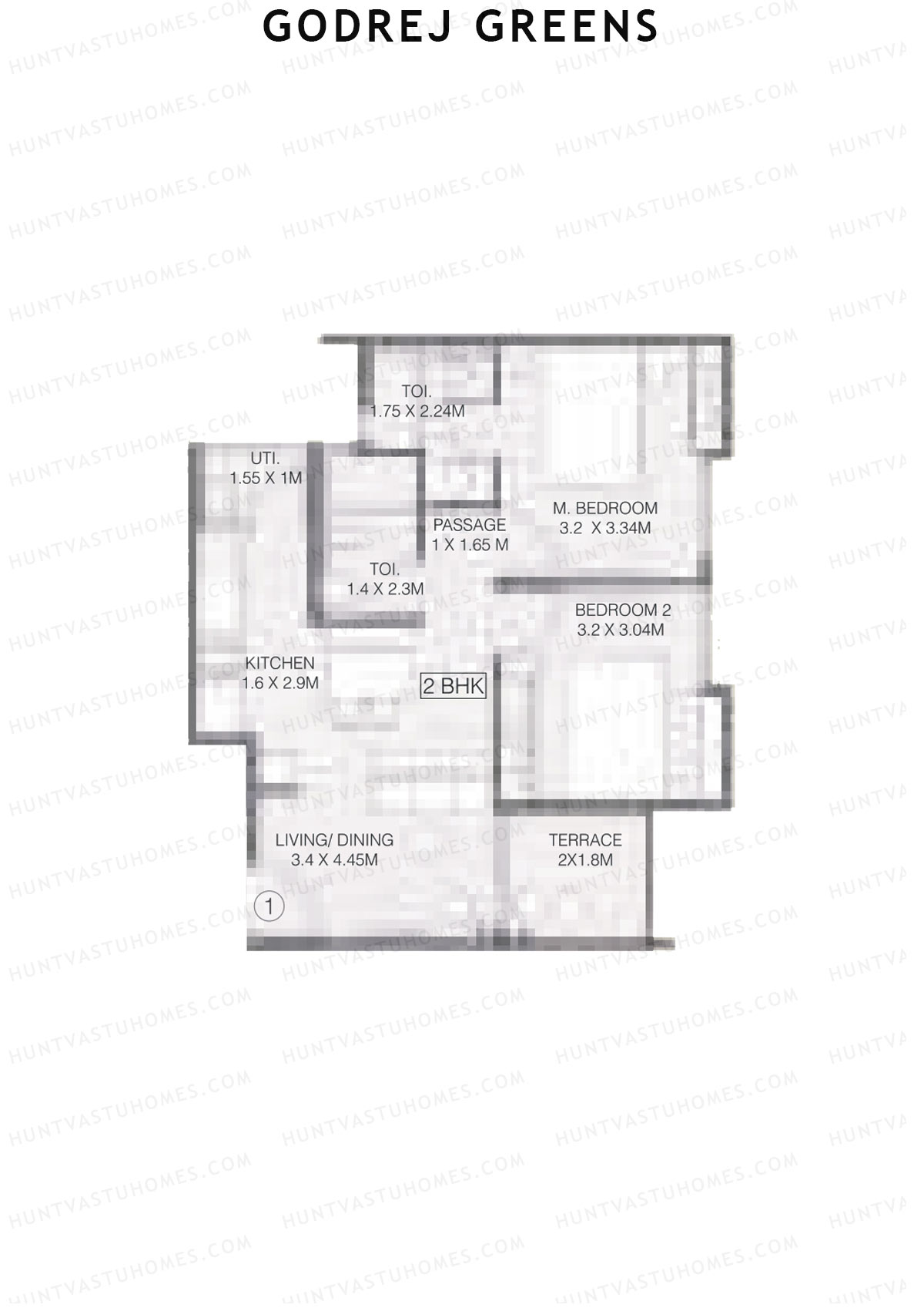 Godrej Greens B5 Wing A Unit 1 Floor Plan