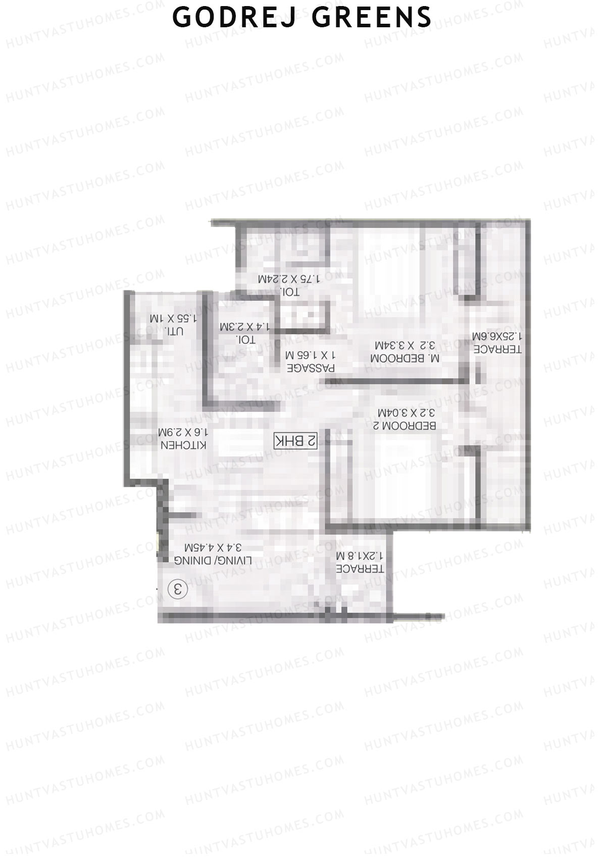 Godrej Greens B5 Wing A Unit 1 Floor Plan