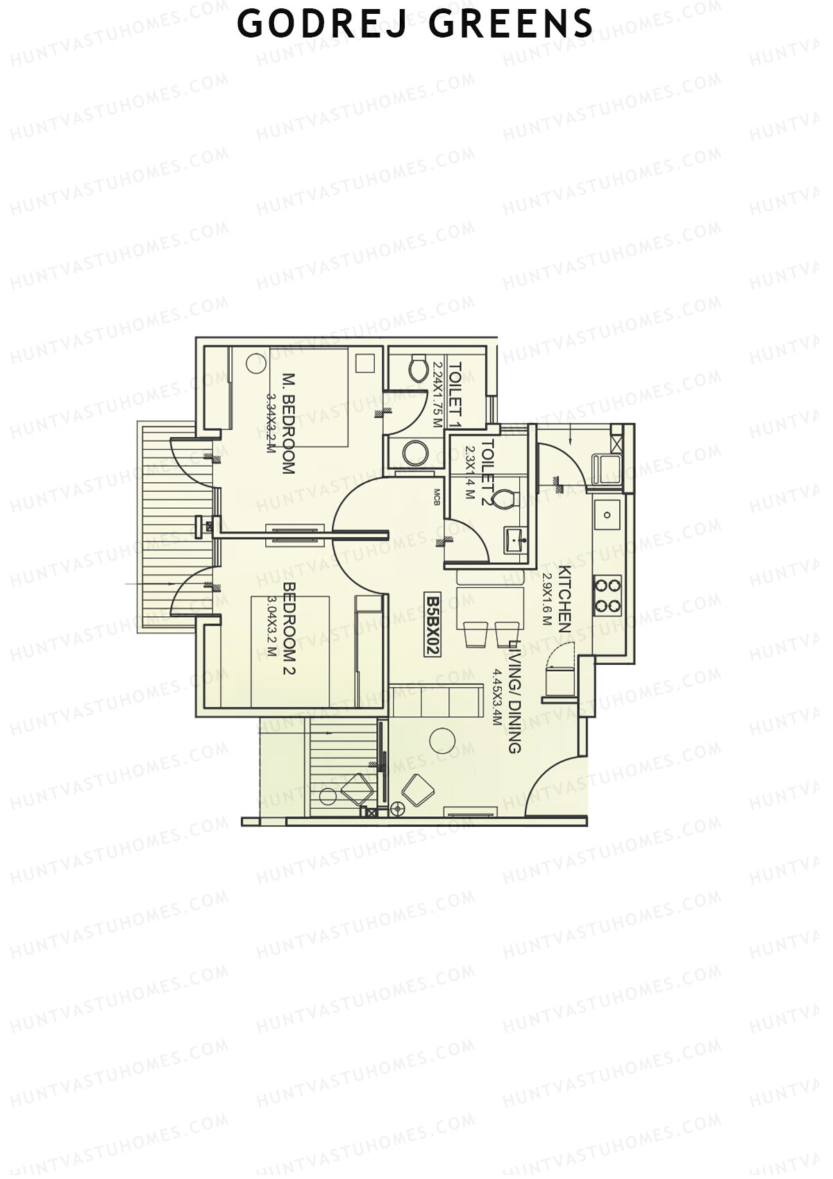 Godrej Greens B5 Wing A Unit 4 Floor Plan