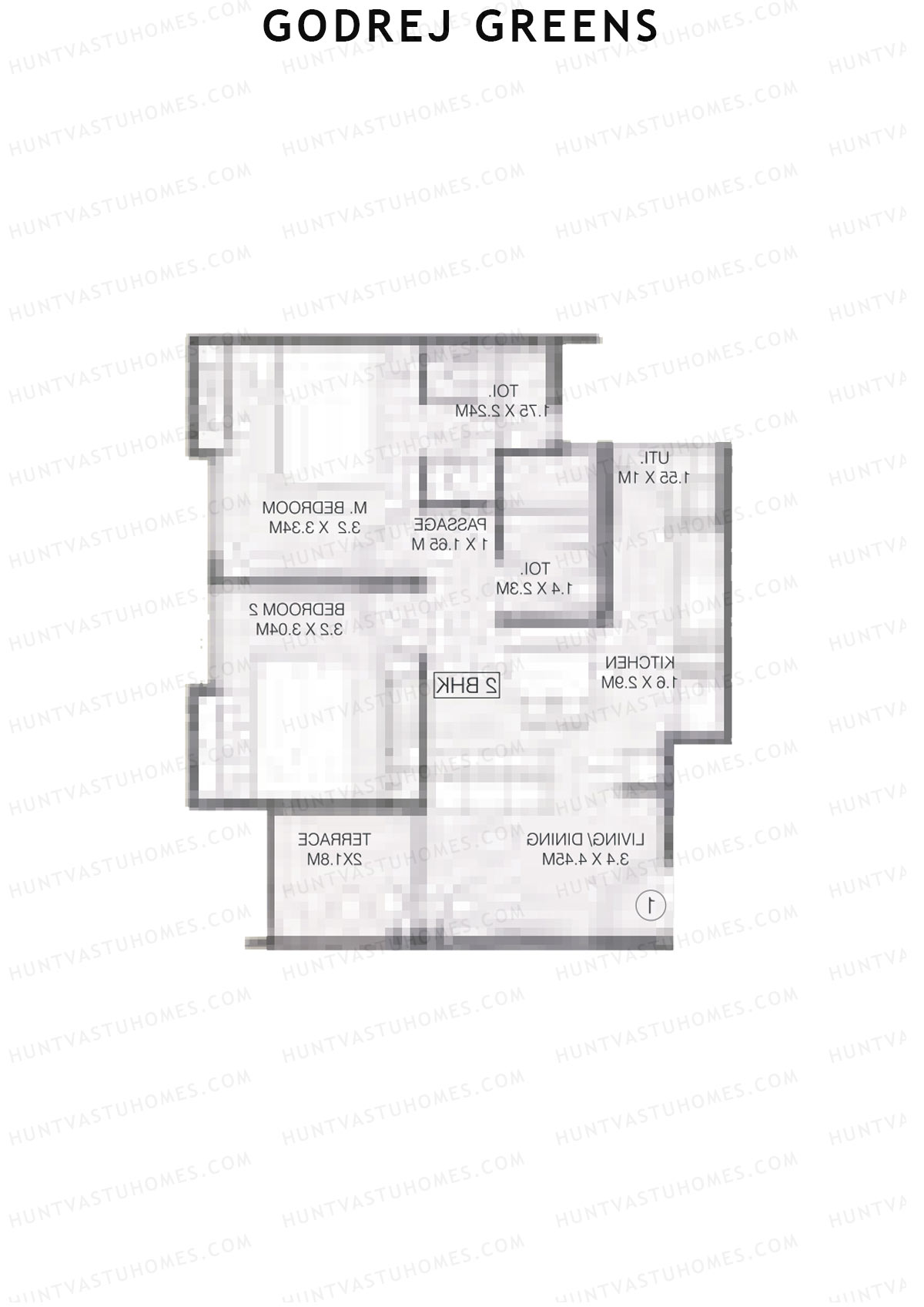 Godrej Greens B5 Wing A Unit 4 Floor Plan