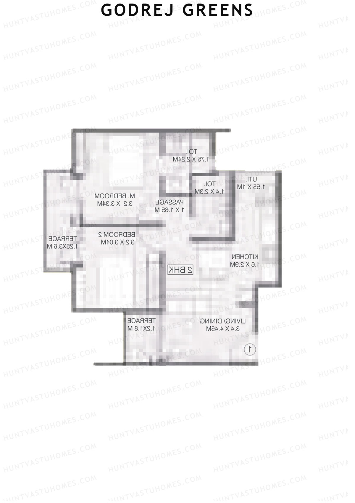 Godrej Greens B5 Wing A Unit 4 Floor Plan