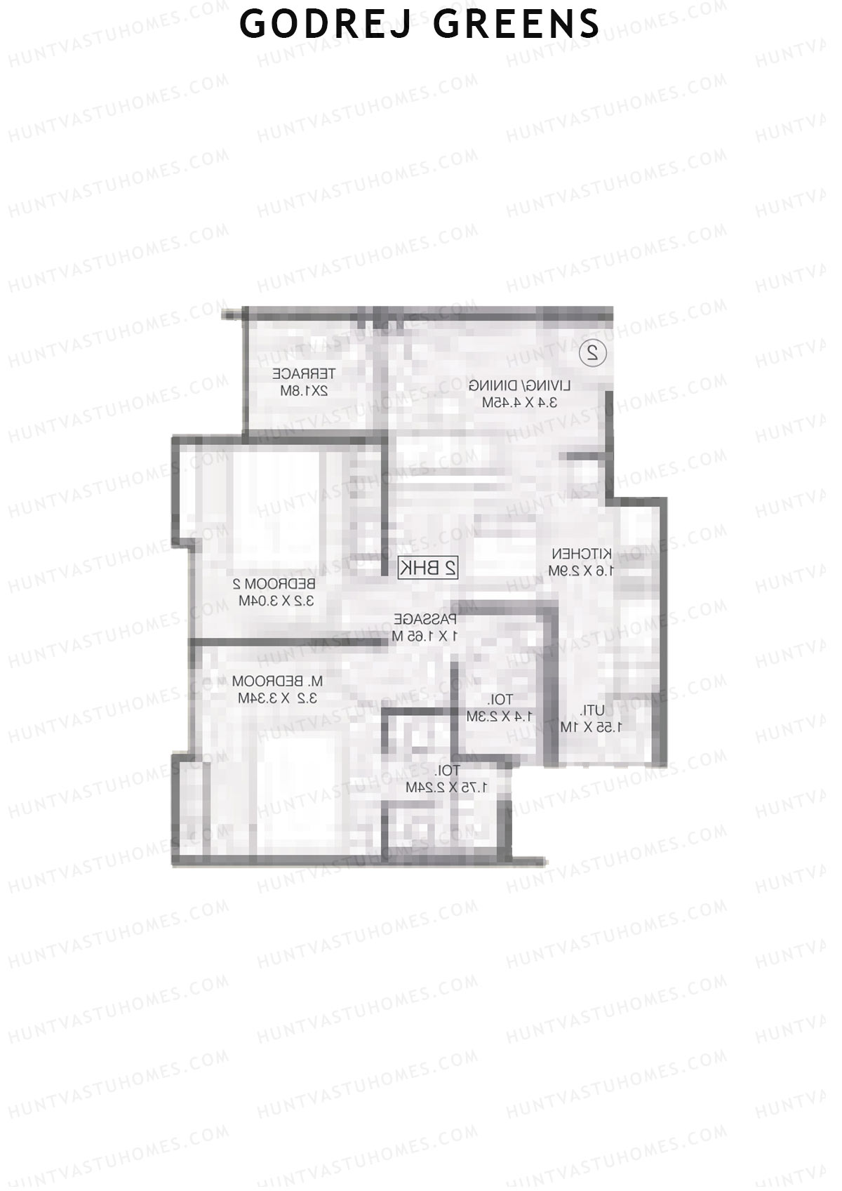 Godrej Greens B5 Wing B Unit 3 Floor Plan