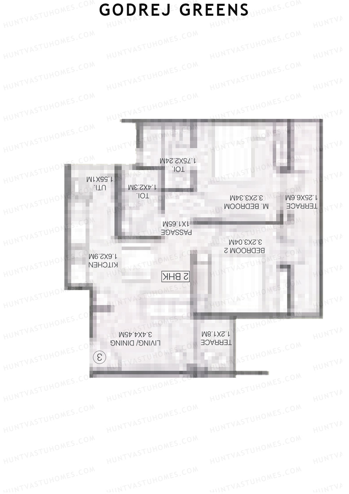 Godrej Greens B6 Wing A Unit 1 Floor Plan