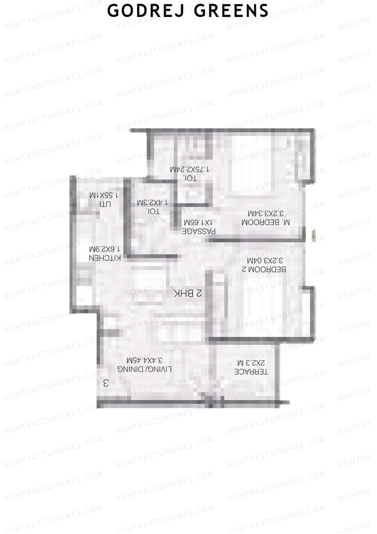 Godrej Greens B6 Wing B Unit 1 Floor Plan