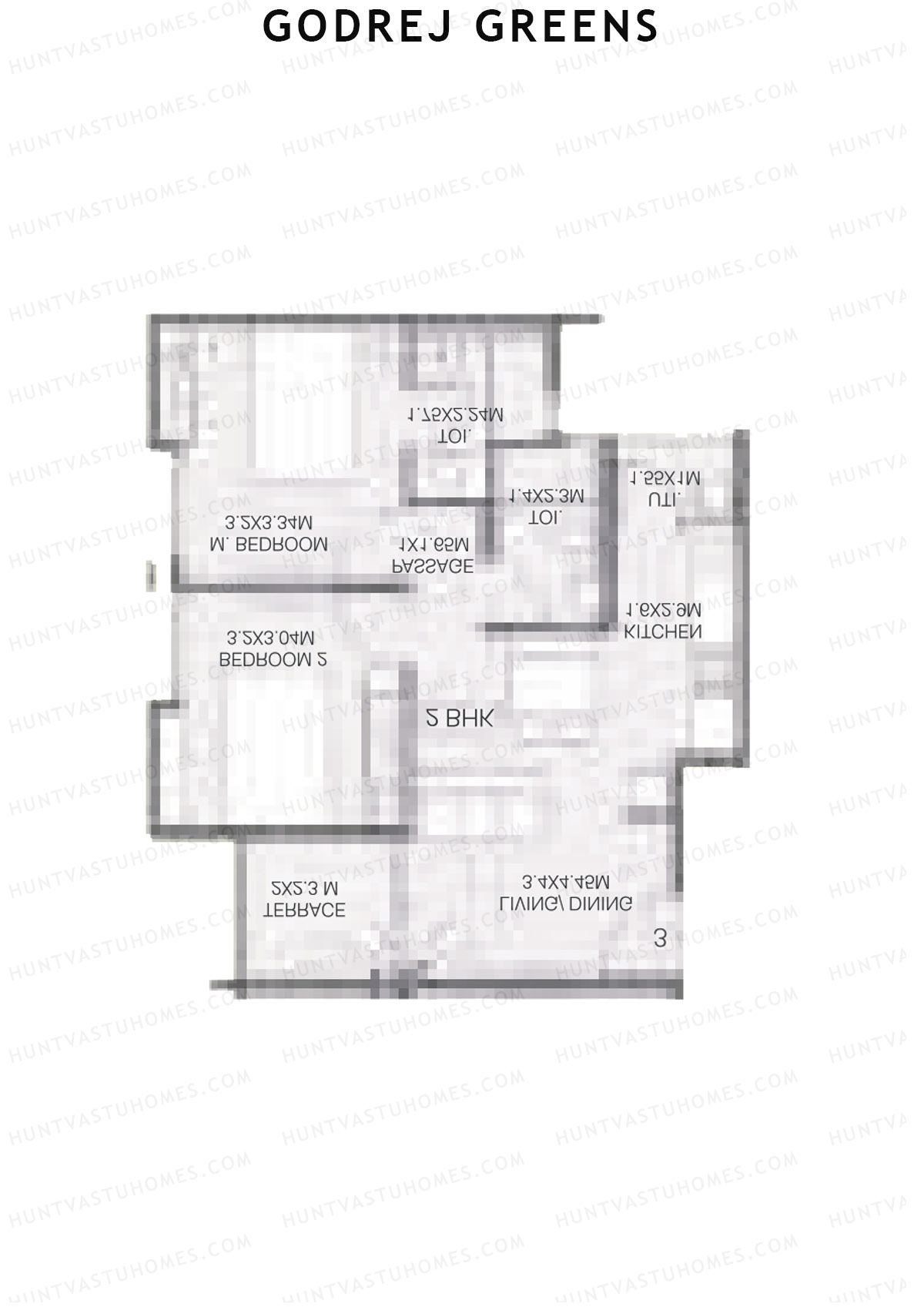 Godrej Greens B6 Wing B Unit 4 Floor Plan