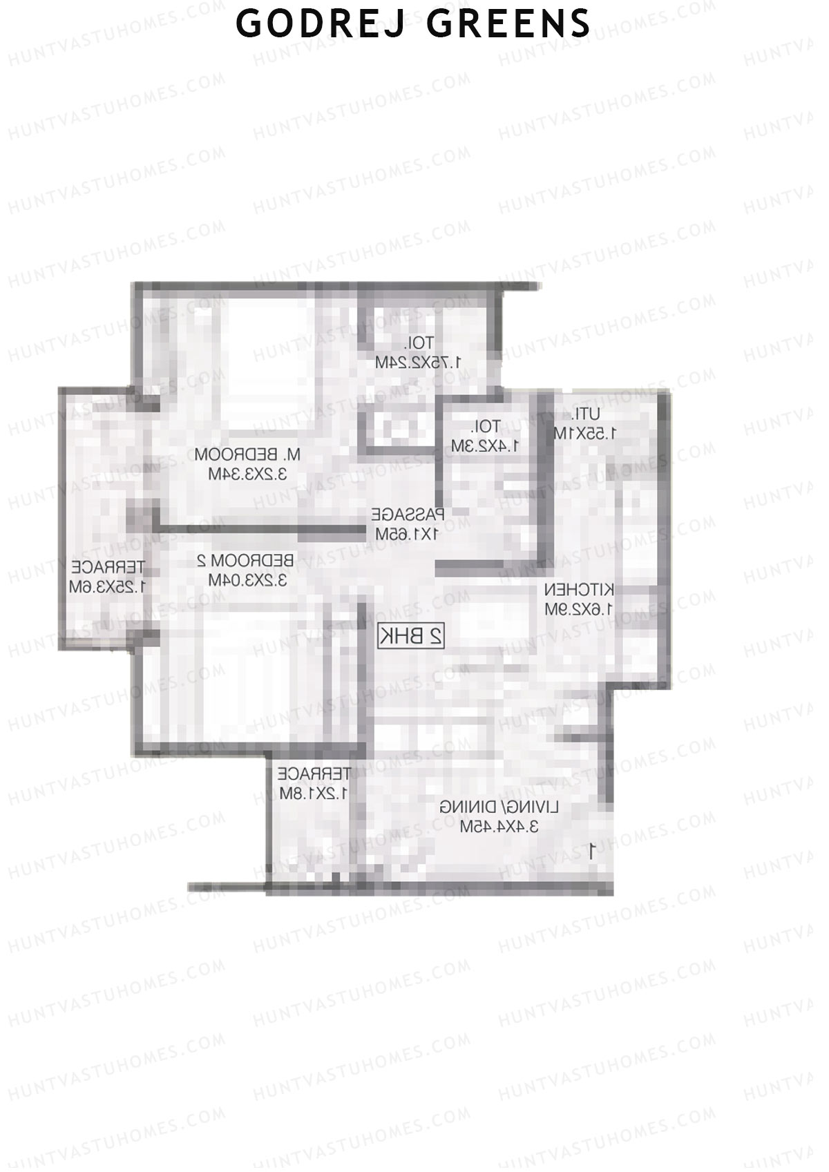 Godrej Greens B6 Wing B Unit 4 Floor Plan