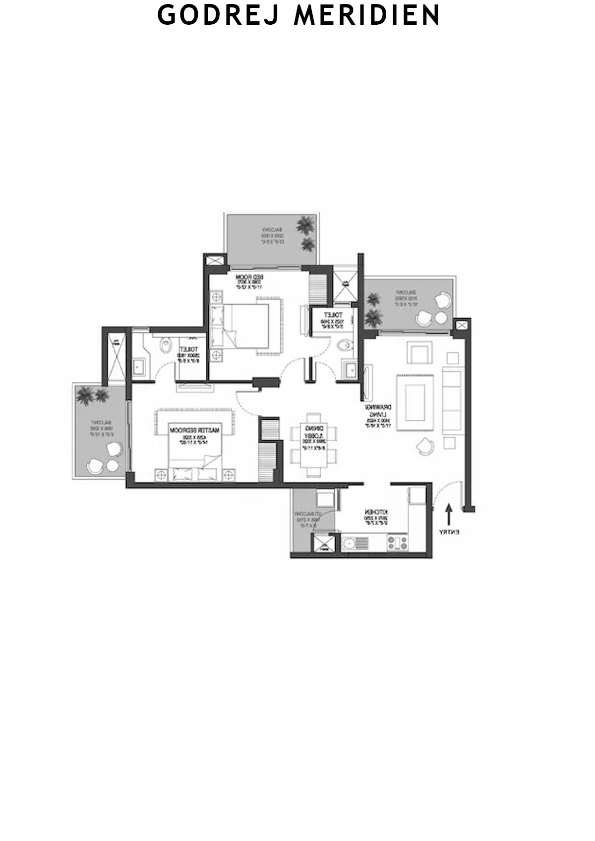 Godrej Meridien Tower 2 Unit 5 Floor Plan